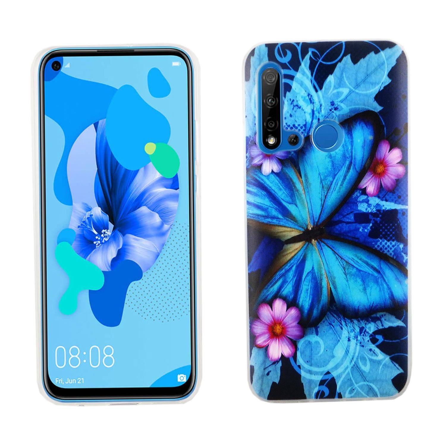 Huawei P20 Lite 2019 Handyhülle Bumper Backcover Blau