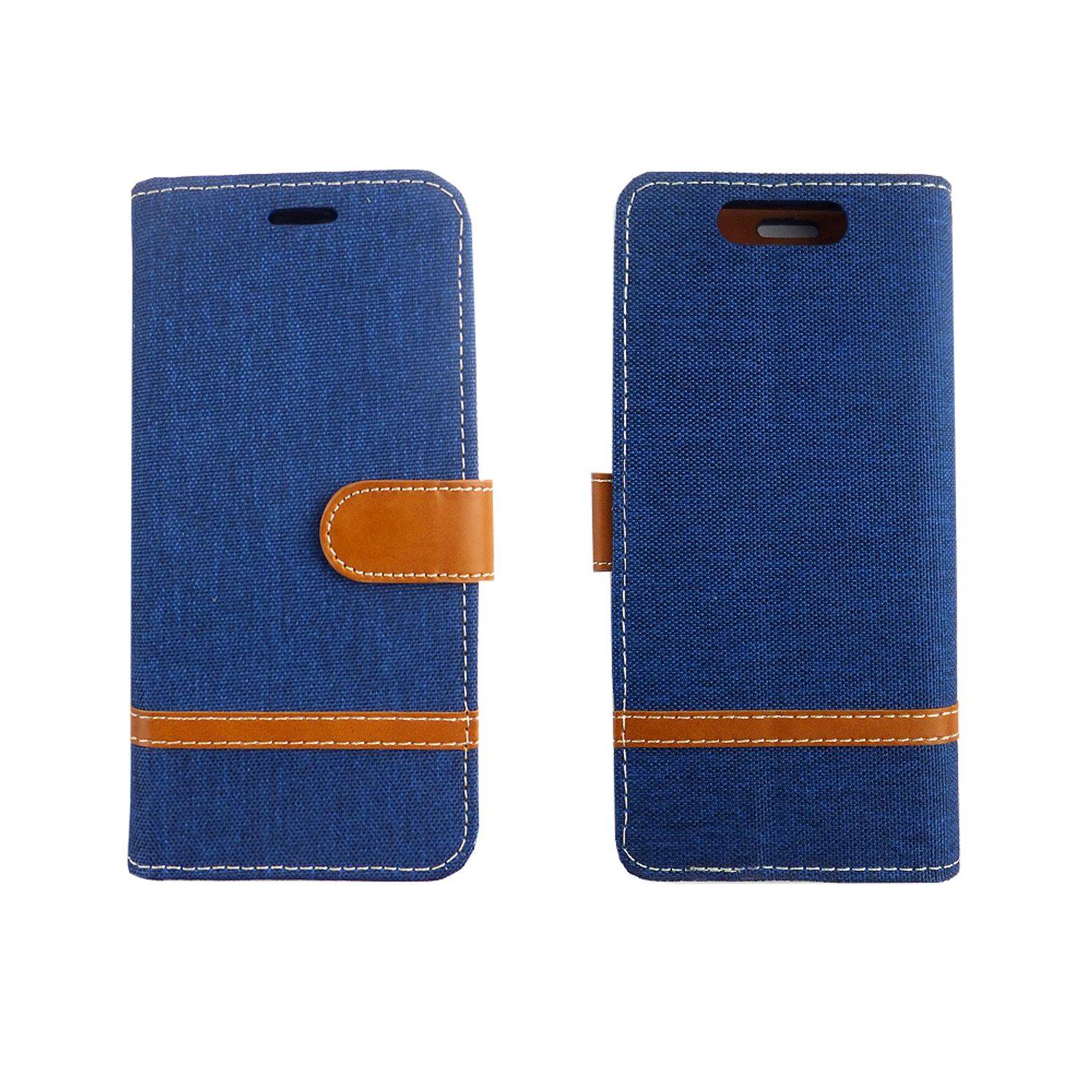 ZTE Blade V8 Handyhülle Bookcover Blau
