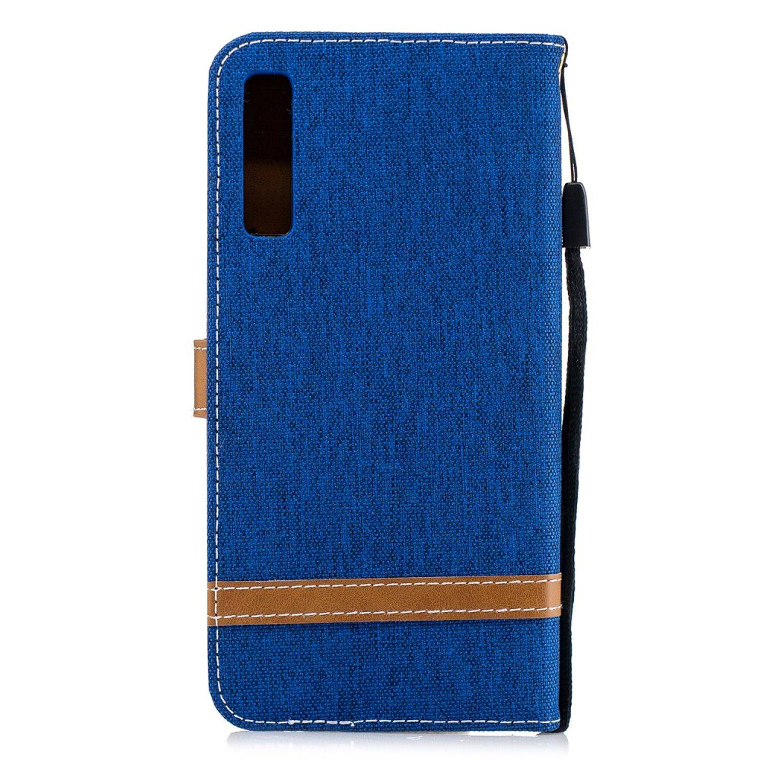 Samsung Galaxy A7 (2018) Handyhülle Bookcover Blau