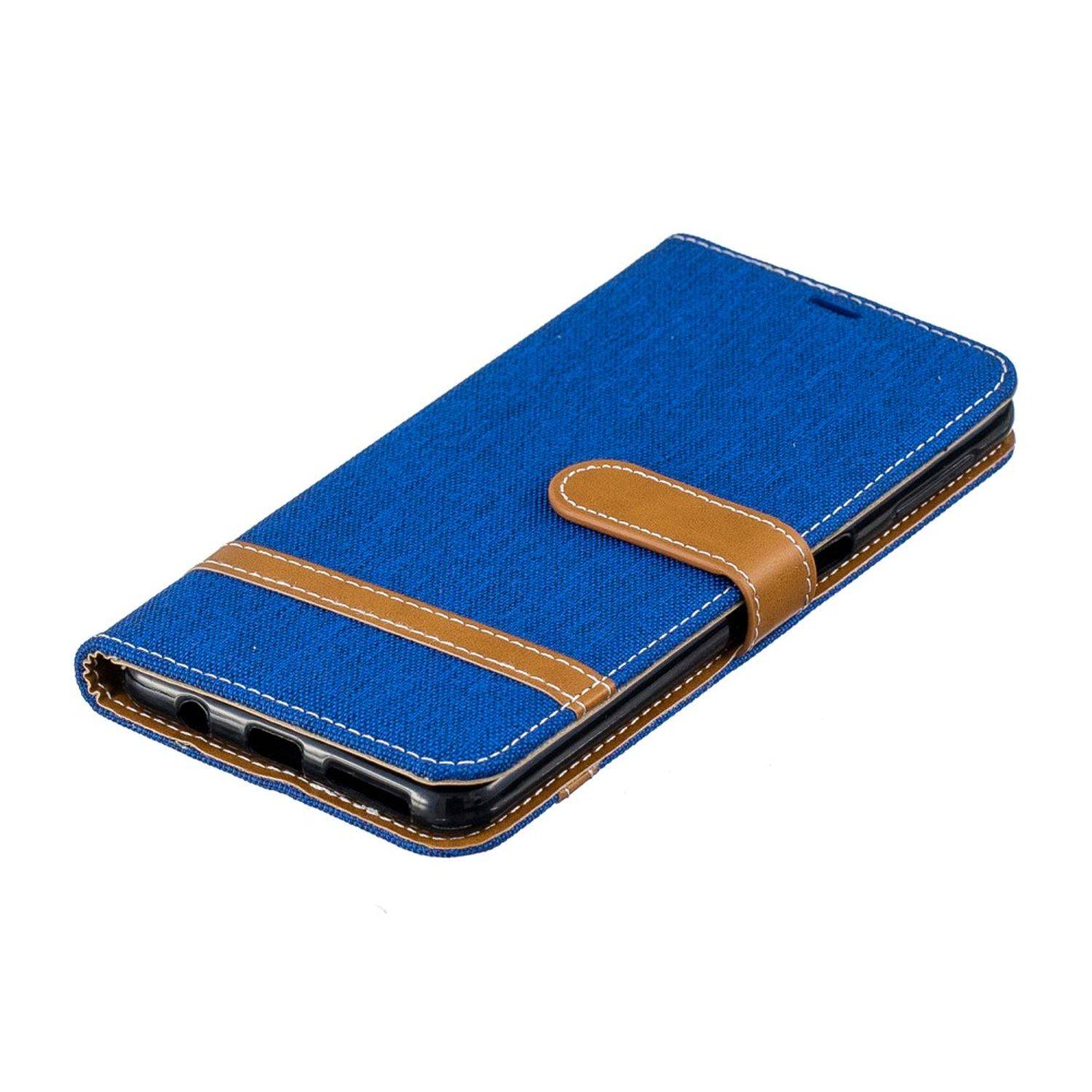 Samsung Galaxy A7 (2018) Handyhülle Bookcover Blau