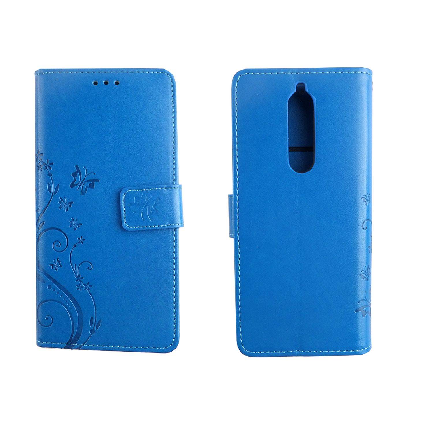 Nokia 5.1 Handyhülle Bookcover Blau