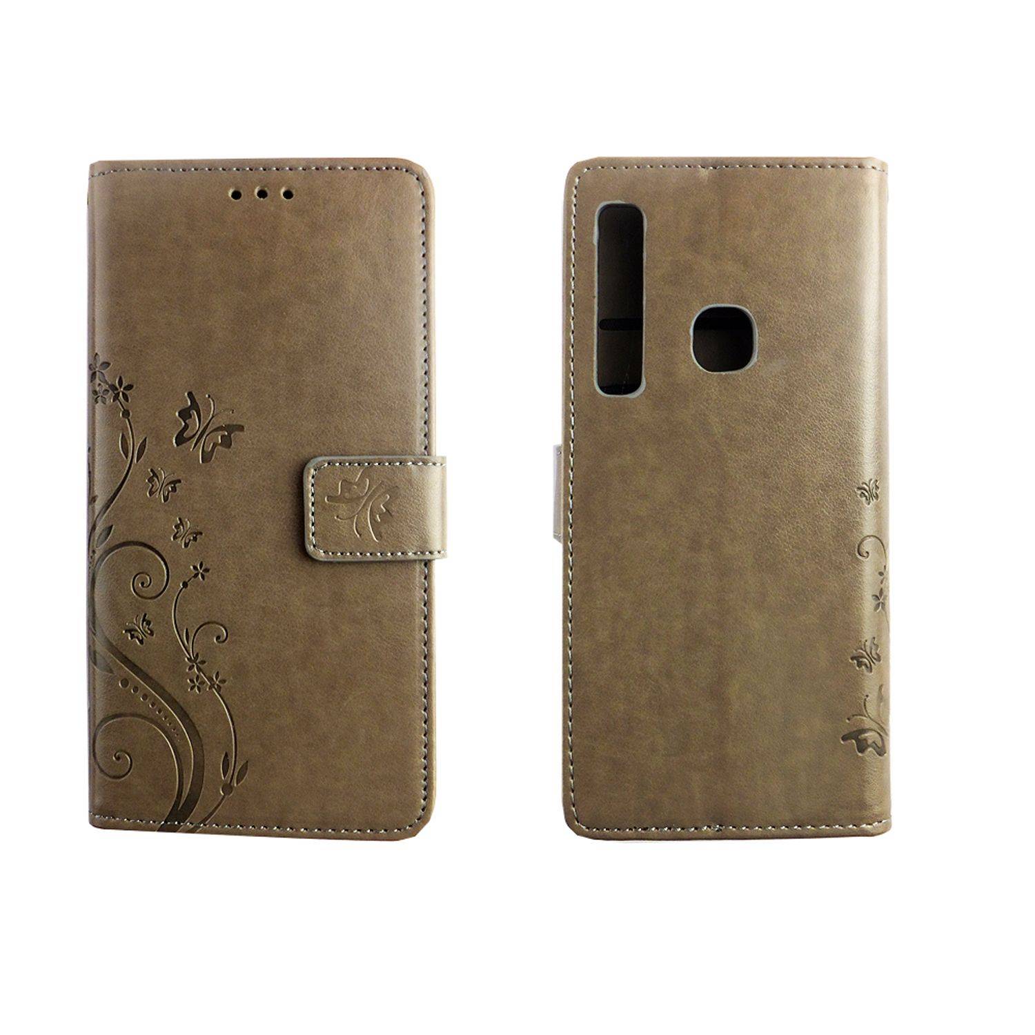 Samsung Galaxy A9 (2018) Handyhülle Bookcover Grau