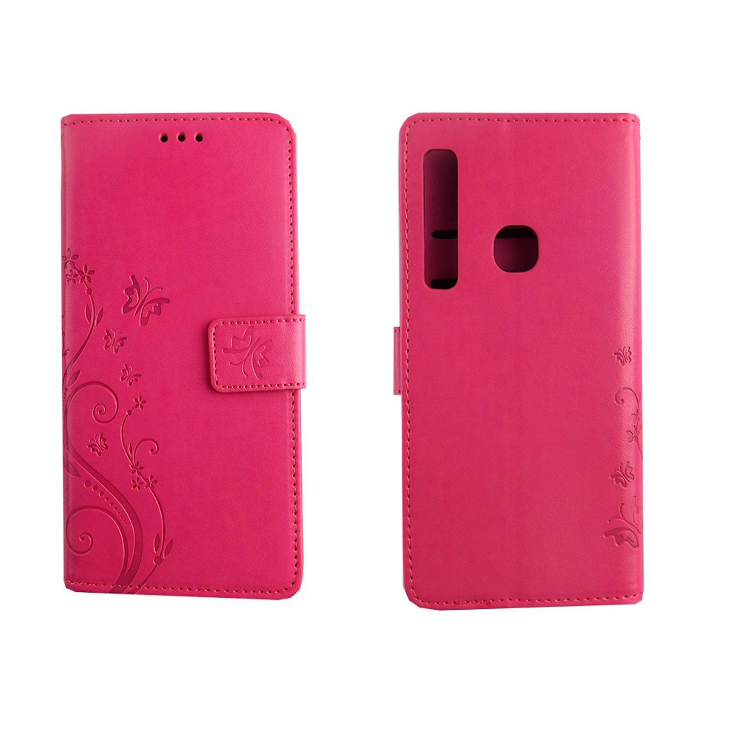 Samsung Galaxy A9 (2018) Handyhülle Bookcover Rosa