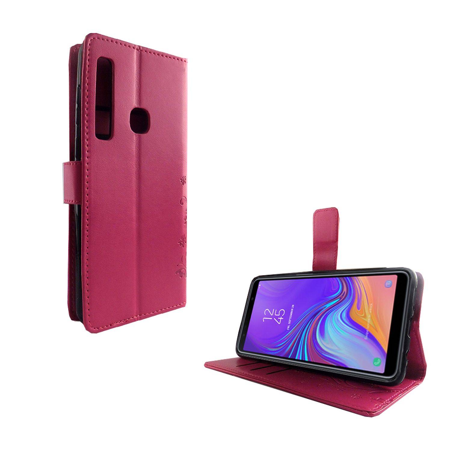 Samsung Galaxy A9 (2018) Handyhülle Bookcover Rosa