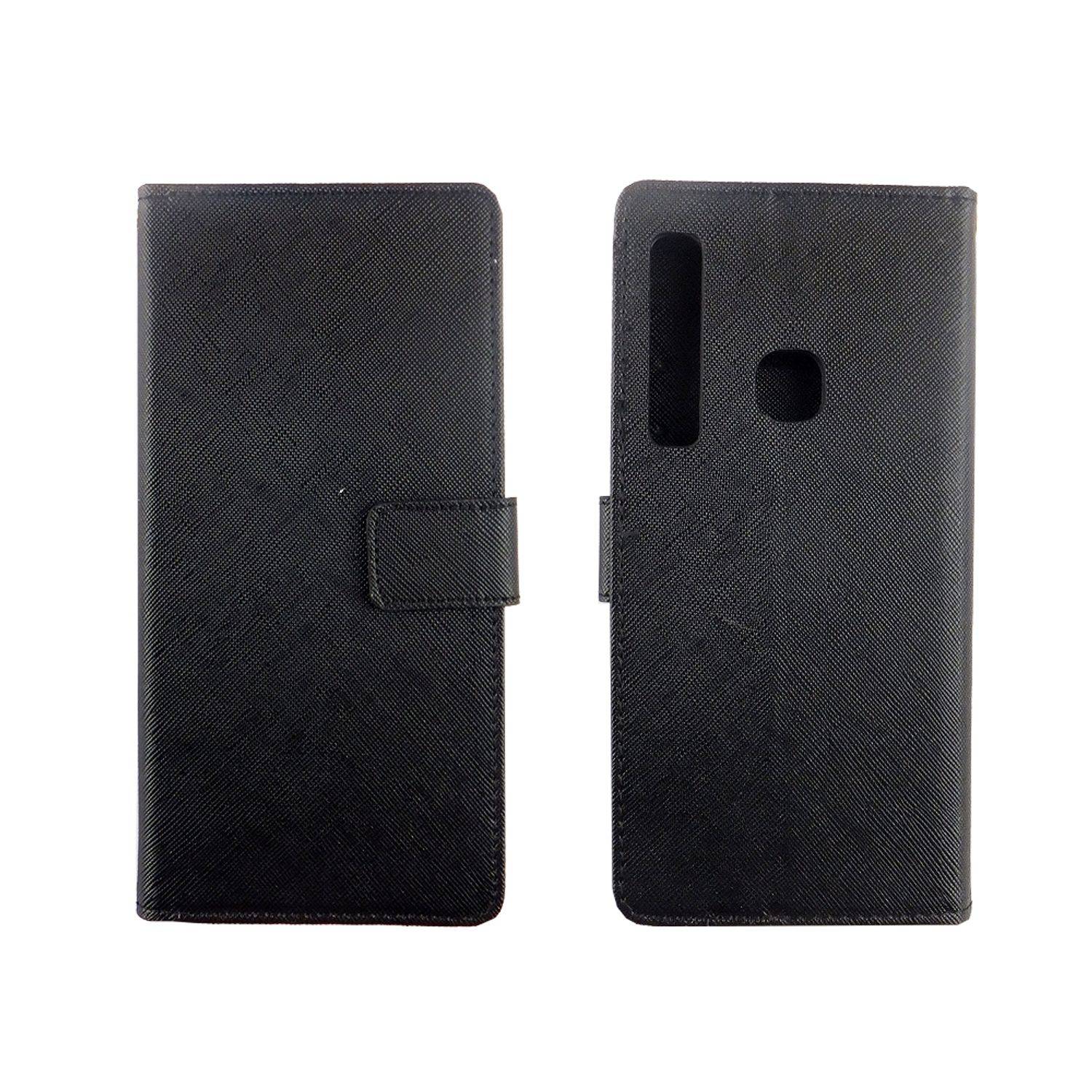 Samsung Galaxy A9 (2018) Handyhülle Bookcover Schwarz