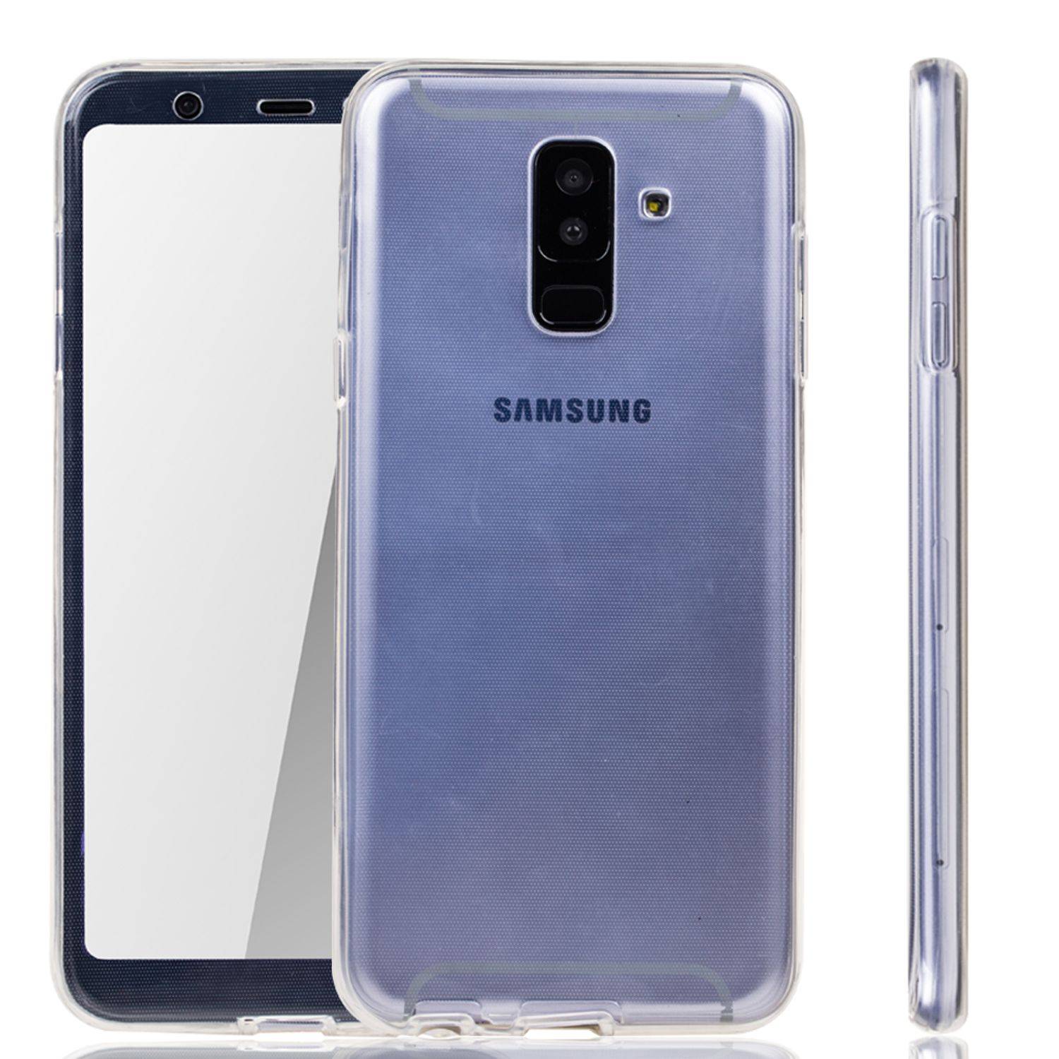 Samsung Galaxy A6 Plus (2018) Handyhülle Full-Cover 360 Grad Full Cover Transparent