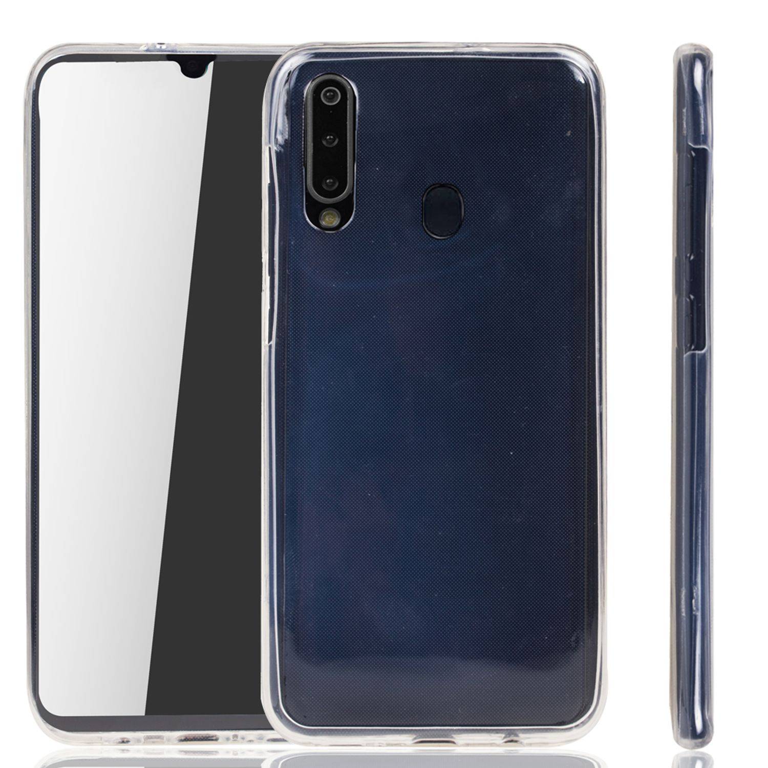 Samsung Galaxy M30 Handyhülle Full-Cover 360 Grad Full Cover Transparent