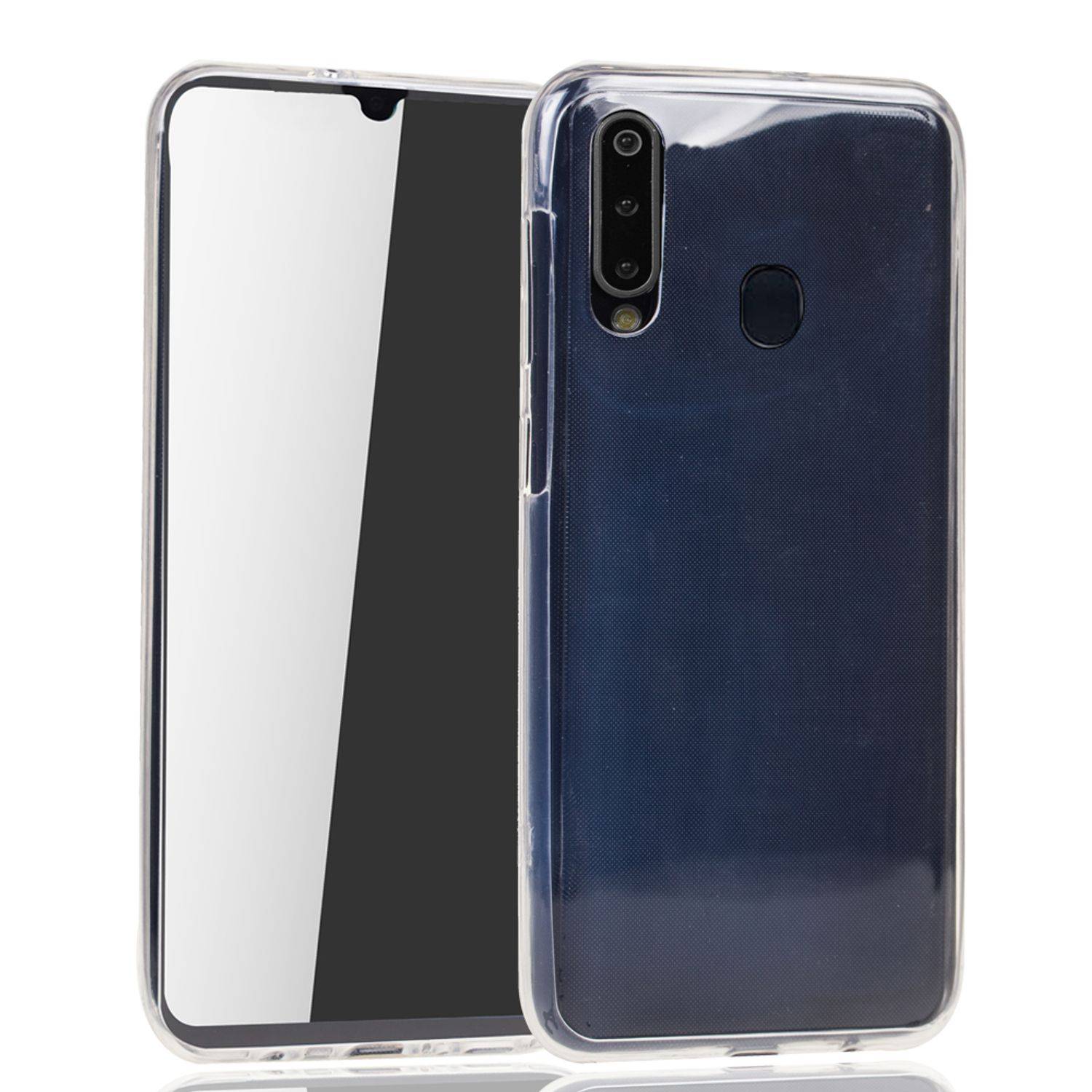 Samsung Galaxy M30 Handyhülle Full-Cover 360 Grad Full Cover Transparent