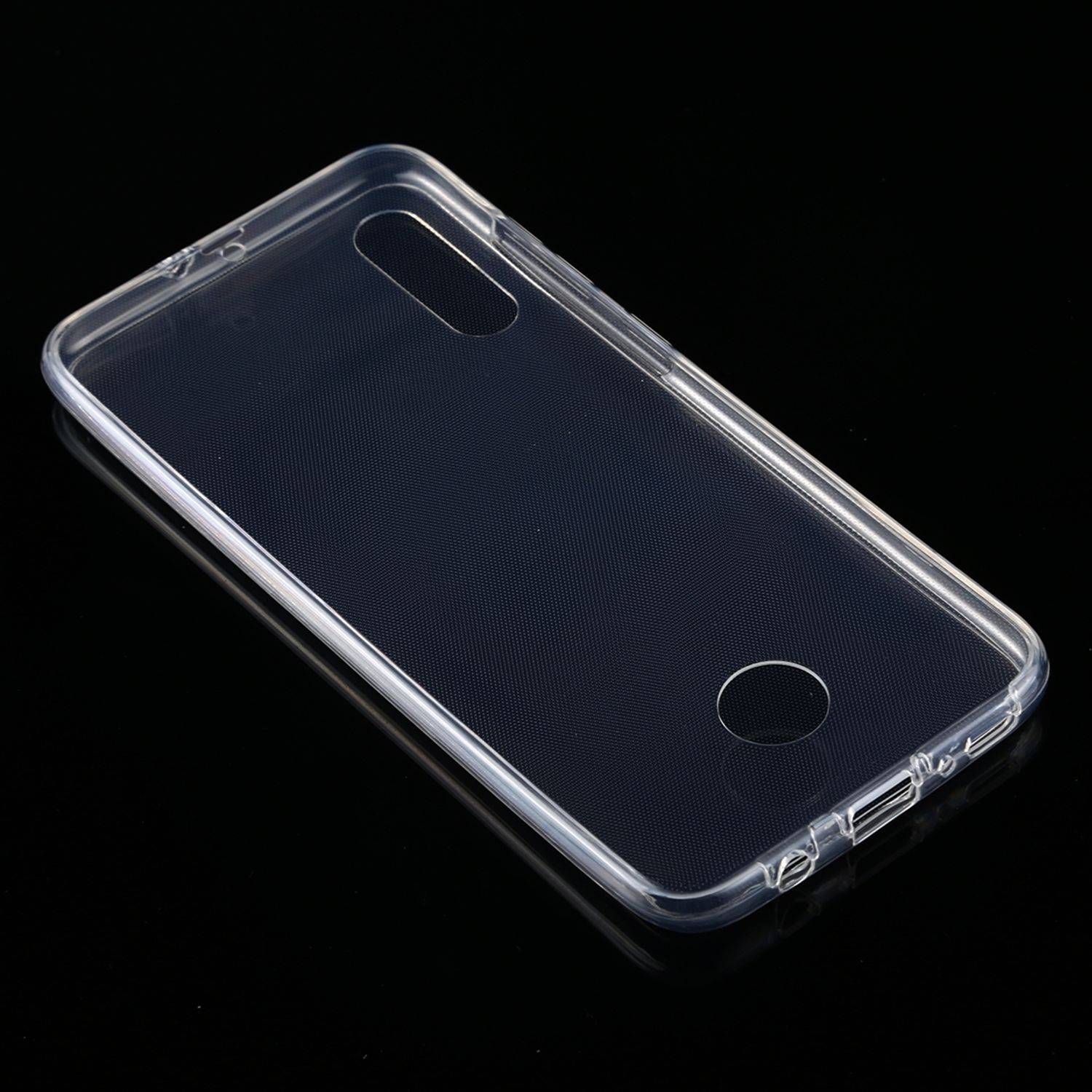 Samsung Galaxy A70 Handyhülle Full-Cover 360 Grad Full Cover Transparent