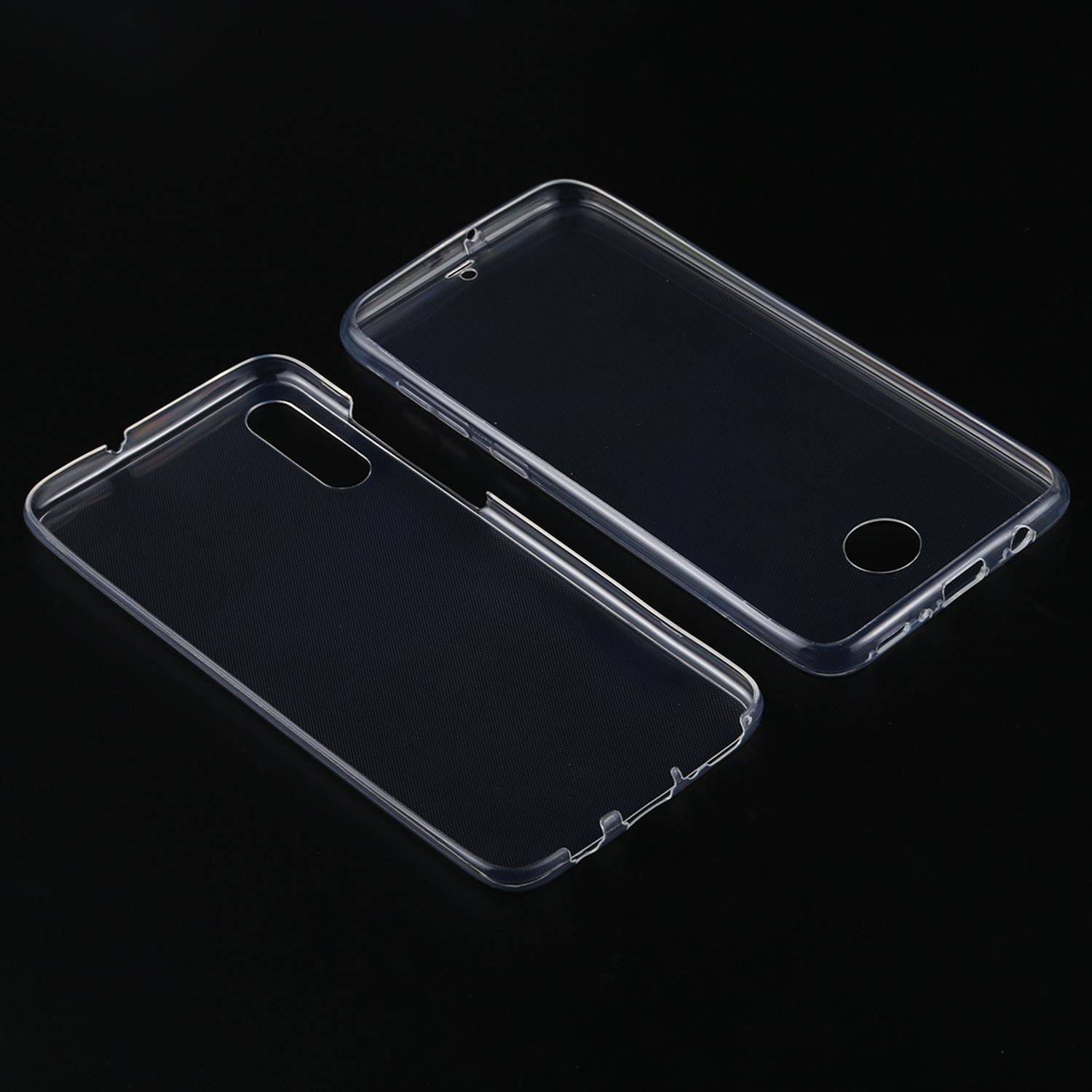 Samsung Galaxy A70 Handyhülle Full-Cover 360 Grad Full Cover Transparent