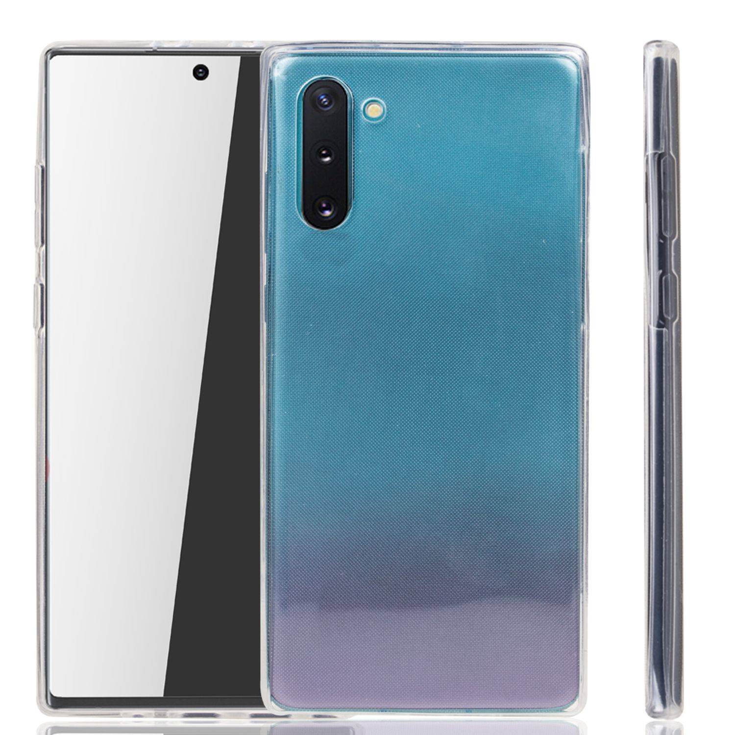 Samsung Galaxy Note 10 Handyhülle Full-Cover 360 Grad Full Cover Transparent