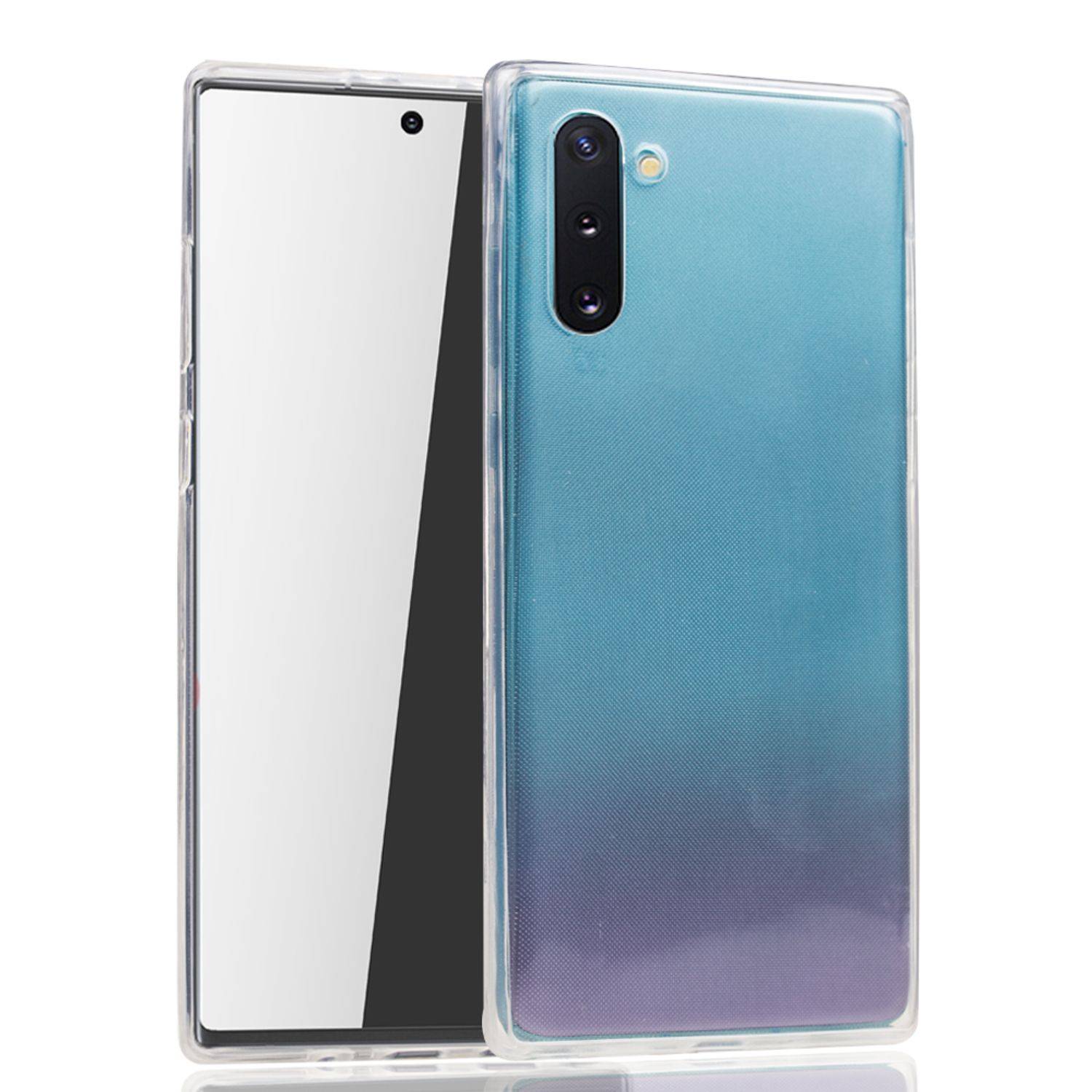 Samsung Galaxy Note 10 Handyhülle Full-Cover 360 Grad Full Cover Transparent