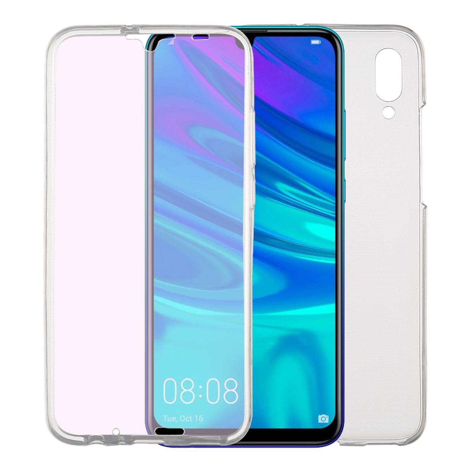Huawei P Smart 2019 Handyhülle Full-Cover 360 Grad Full Cover Transparent