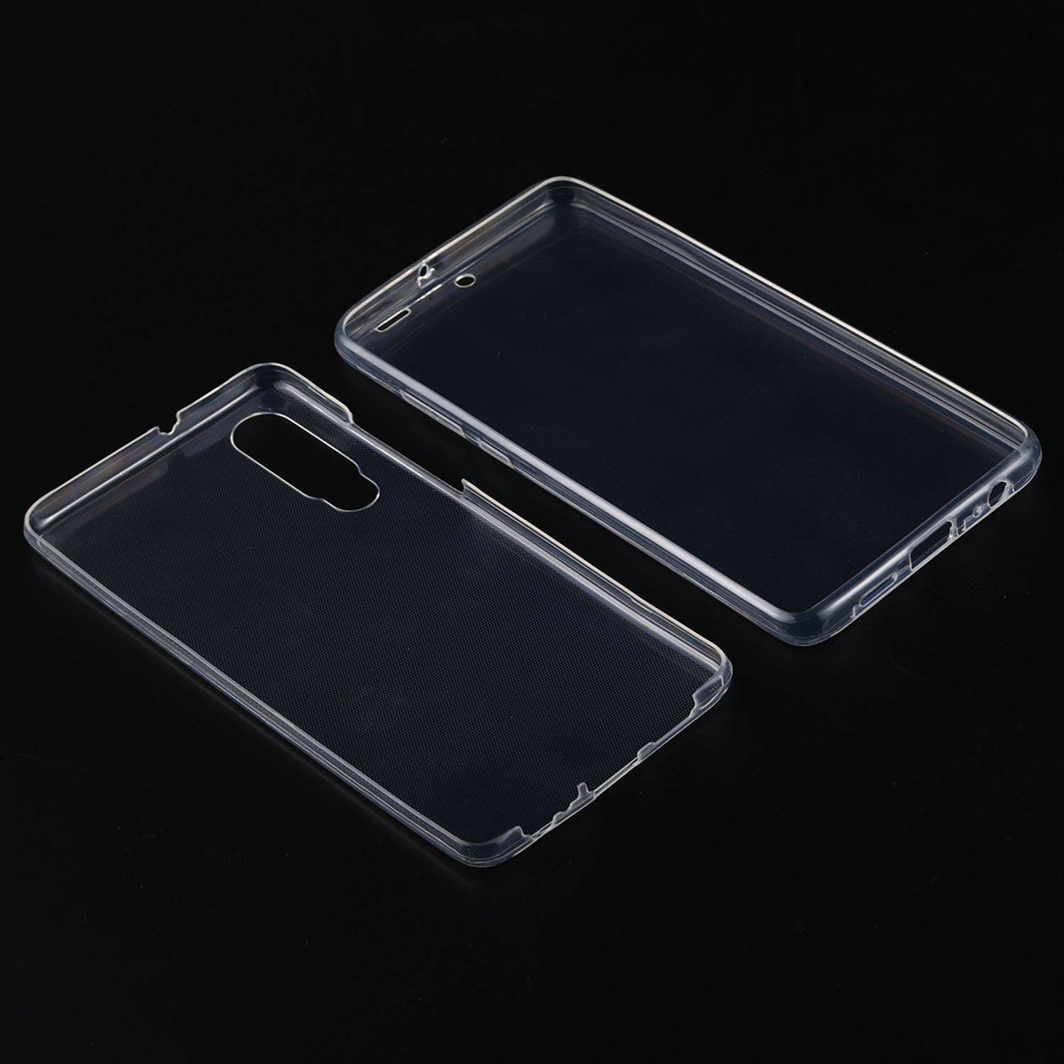 Huawei P30 Handyhülle Full-Cover 360 Grad Full Cover Transparent