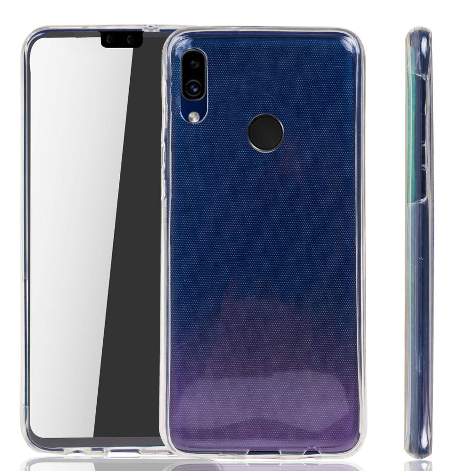 Huawei Y9 (2019) Handyhülle Full-Cover 360 Grad Full Cover Transparent