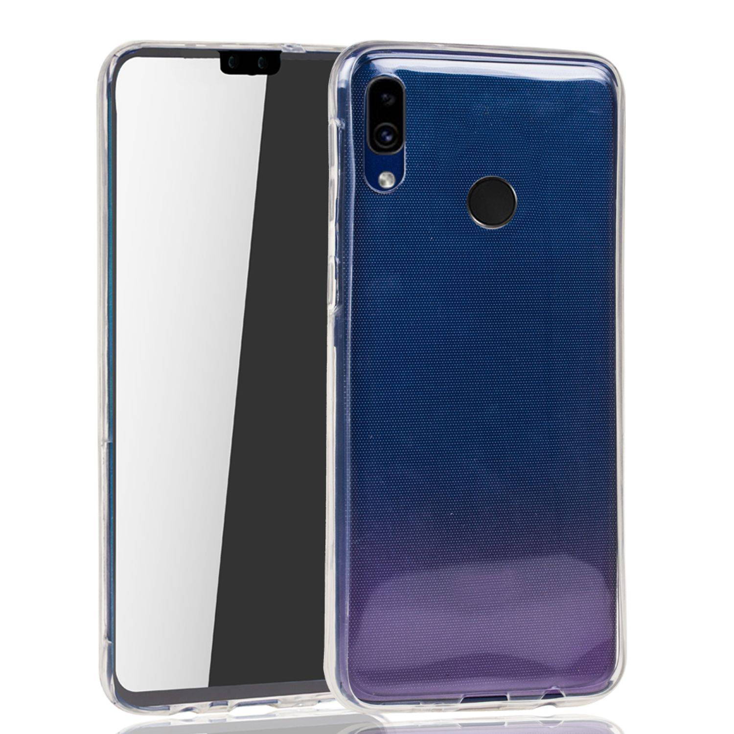Huawei Y9 (2019) Handyhülle Full-Cover 360 Grad Full Cover Transparent
