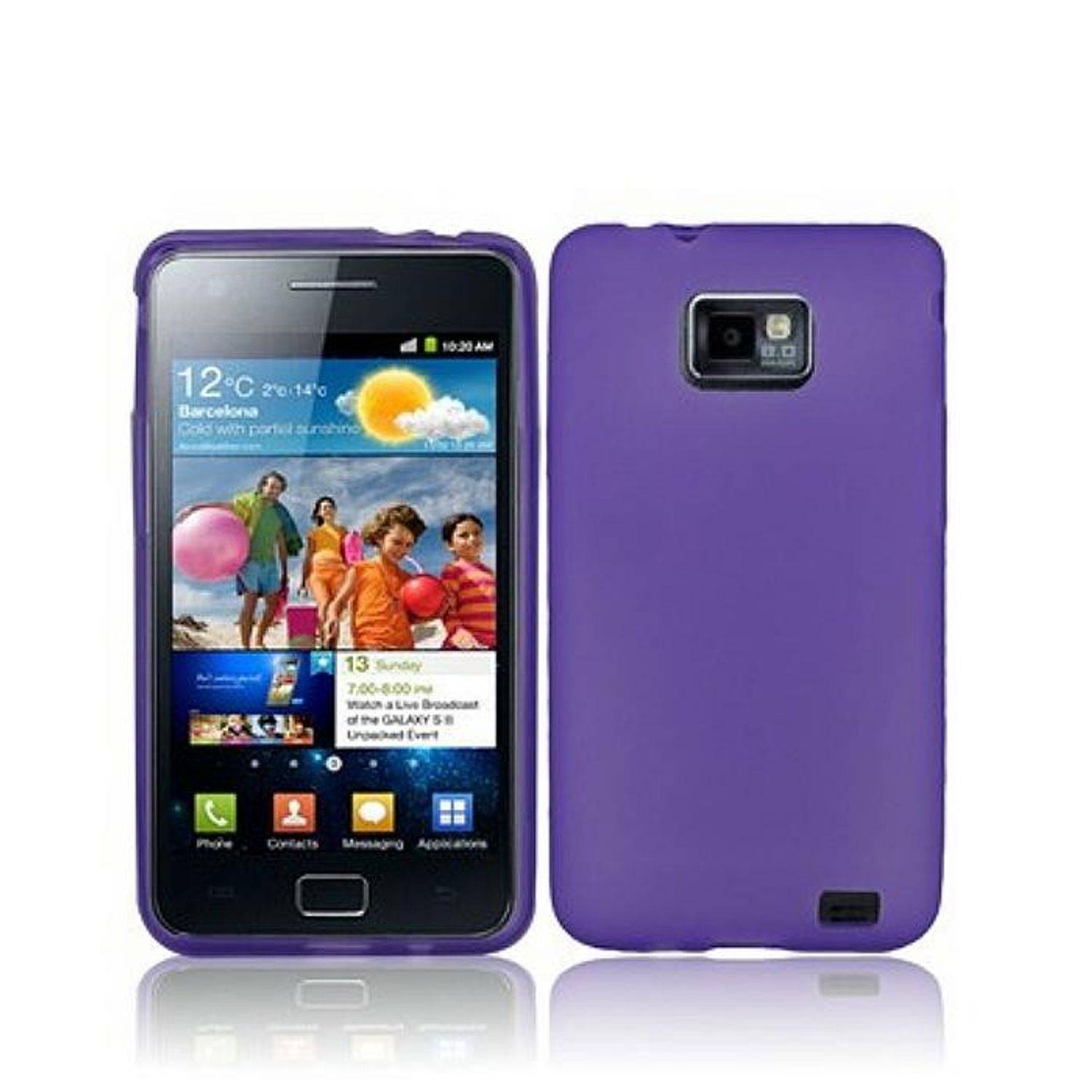 Samsung Galaxy S2 i9100 Handyhülle Backcover Violett