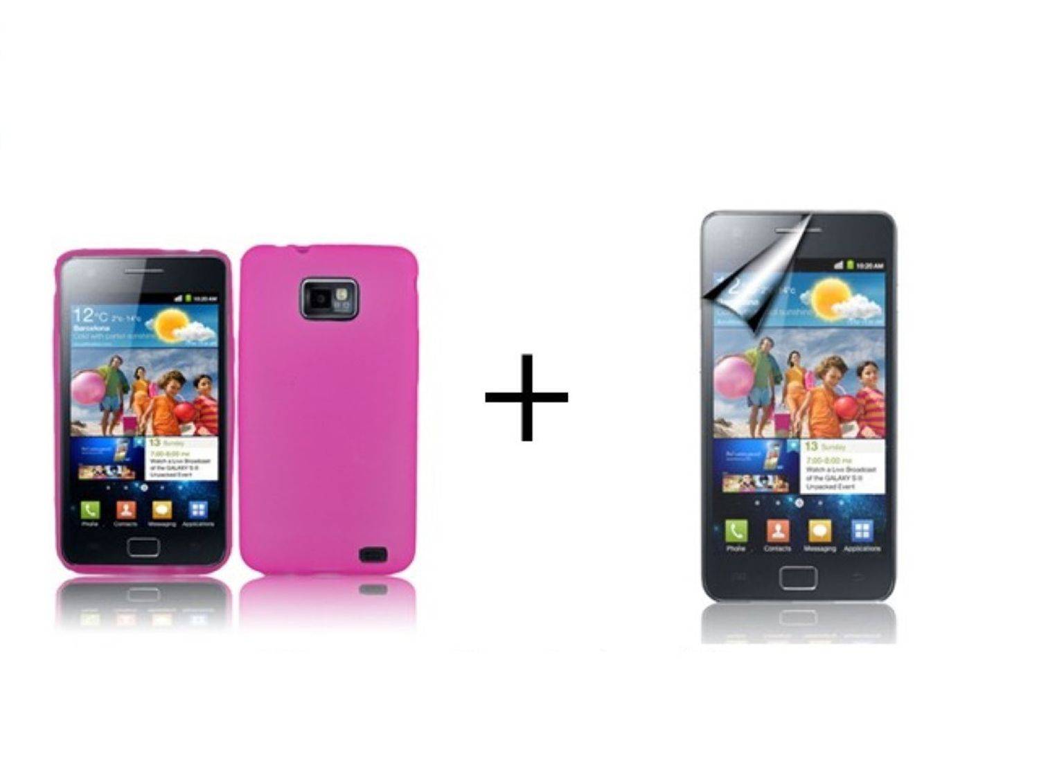 Samsung Galaxy S2 i9100 Handyhülle Backcover Violett