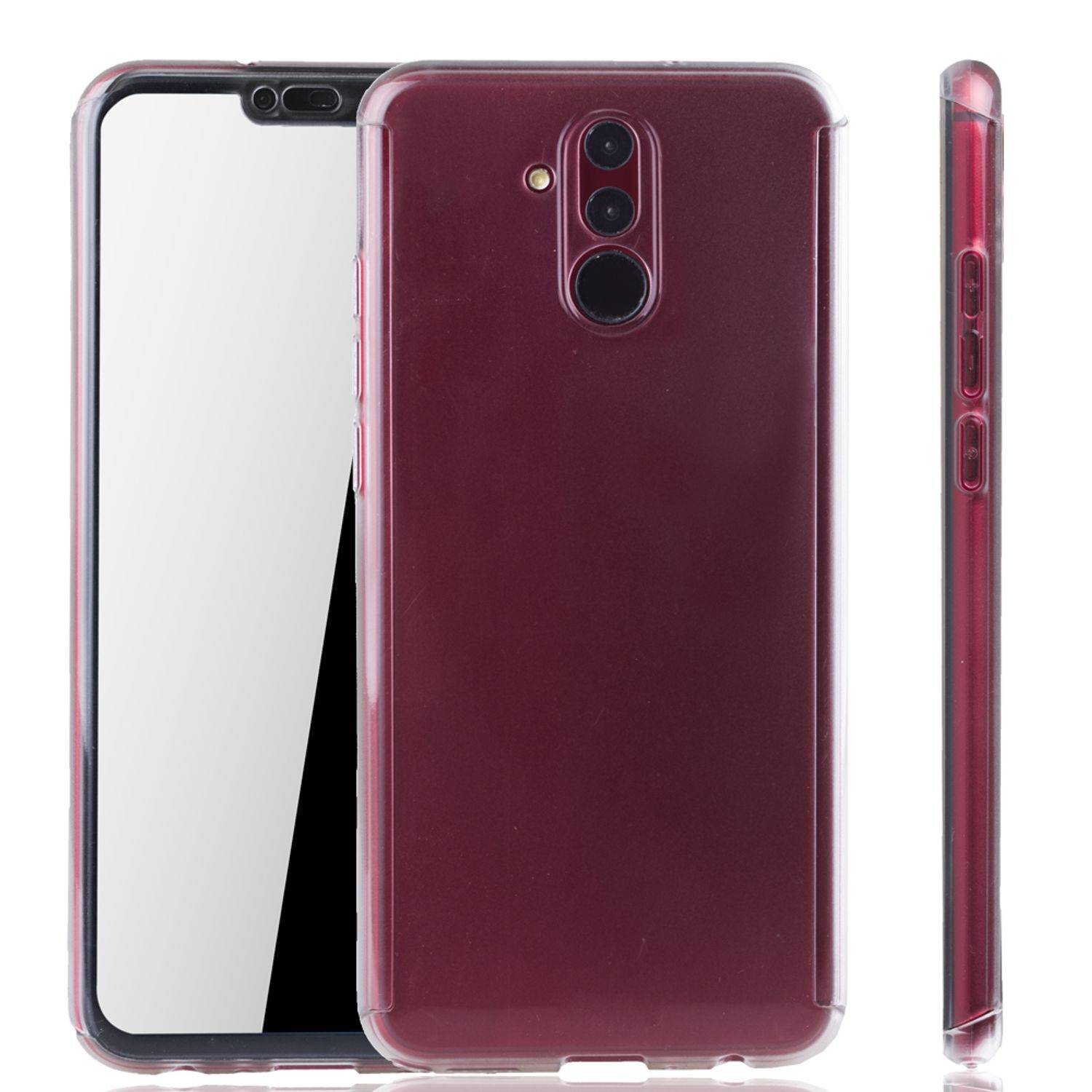 Huawei Mate 20 Lite Handyhülle 360 Grad Schutz Full Cover Transparent