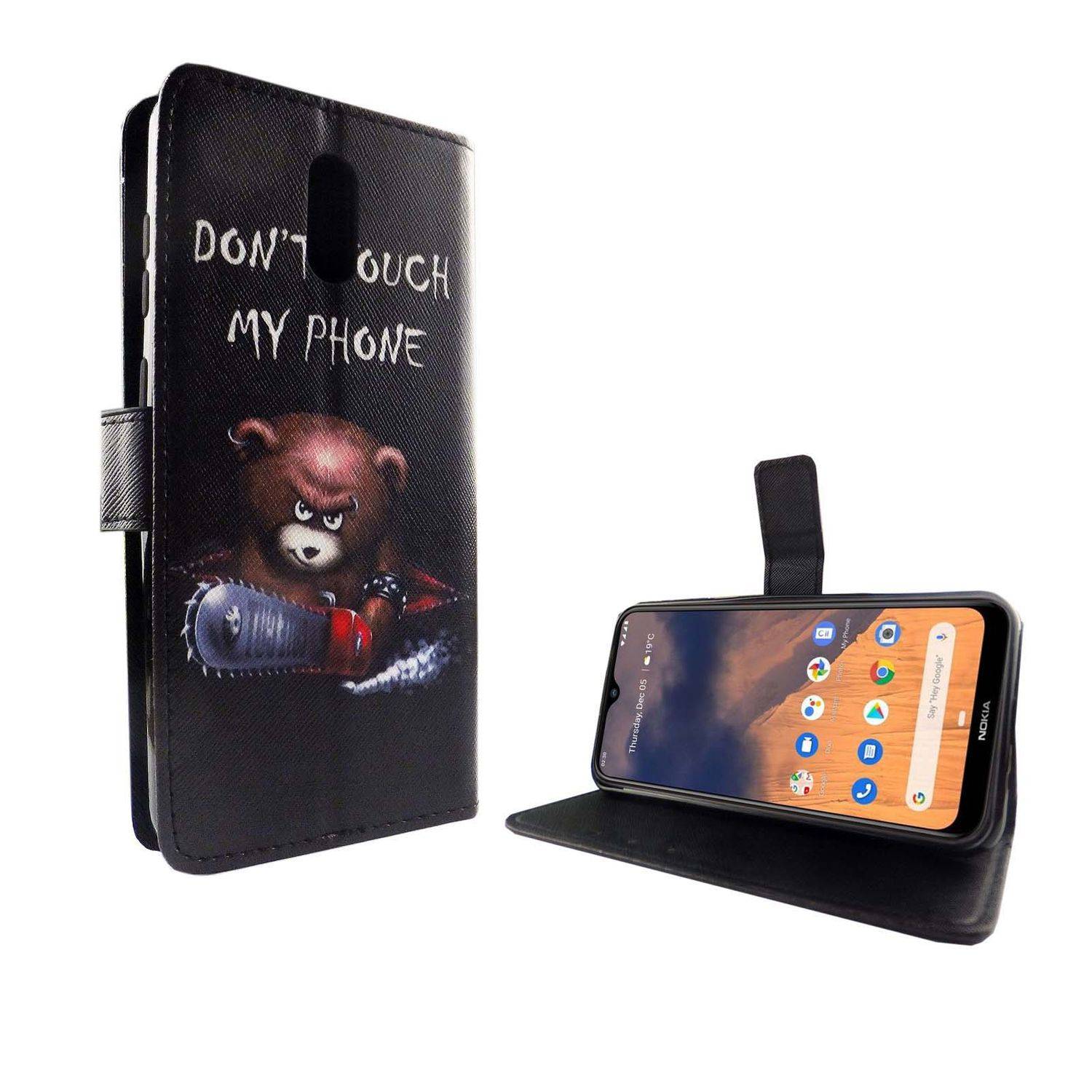Nokia 2.3 Handyhülle Bookcover Schwarz