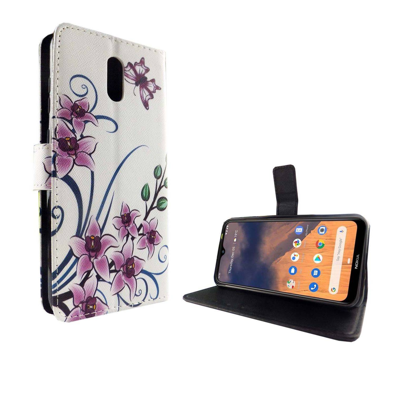 Nokia 2.3 Handyhülle Bookcover Weiß