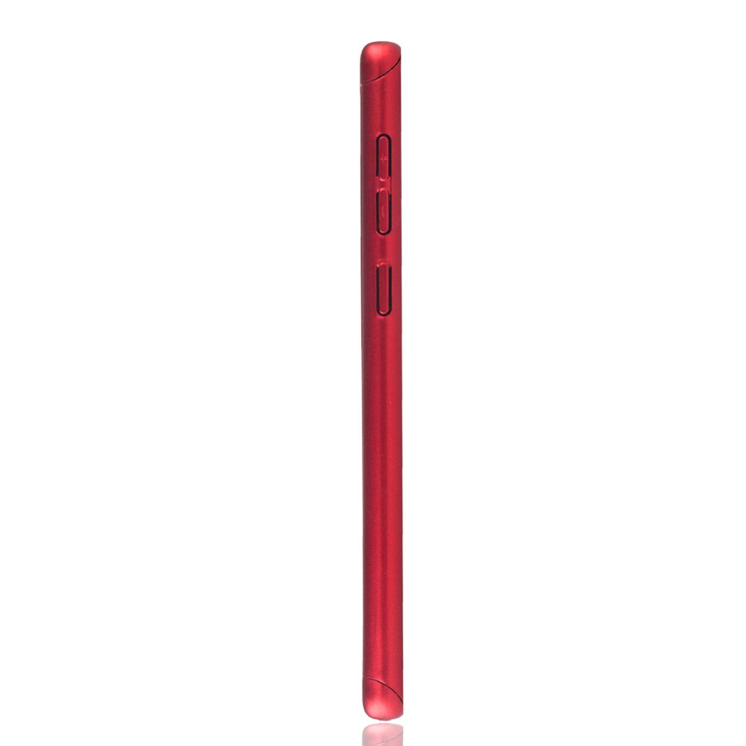 Samsung Galaxy Note 9 Handyhülle 360 Grad Schutz Full Cover Rot