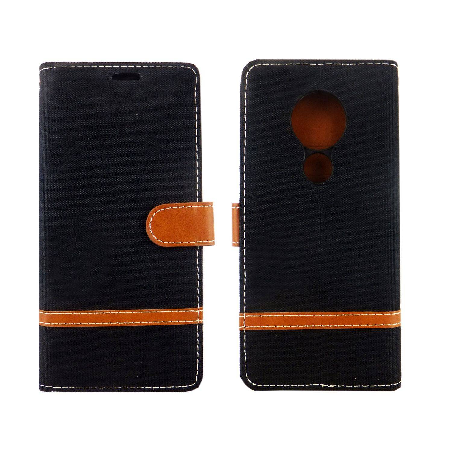 Nokia 6.2 Handyhülle Bookcover Schwarz