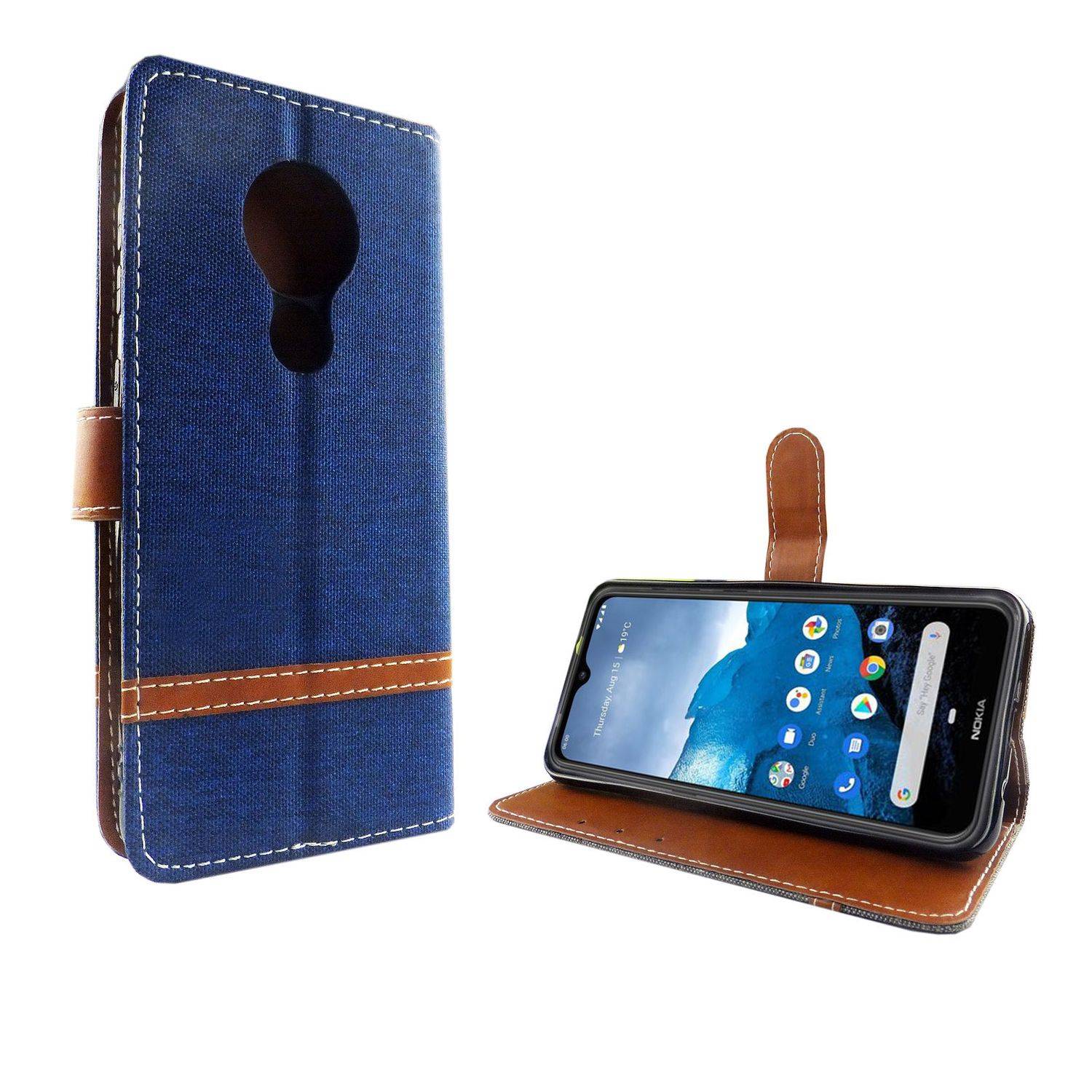 Nokia 6.2 Handyhülle Bookcover Blau