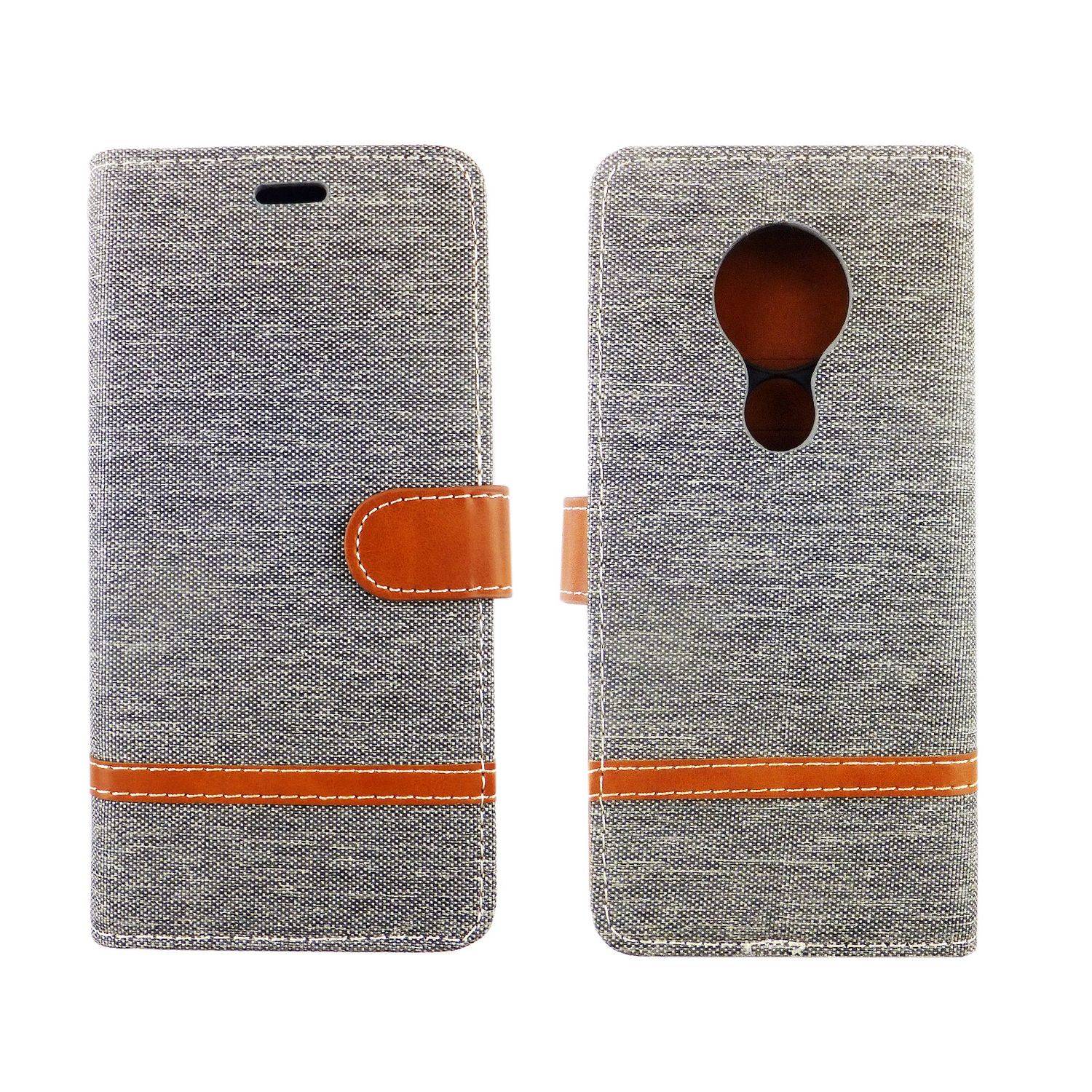 Nokia 6.2 Handyhülle Bookcover Grau