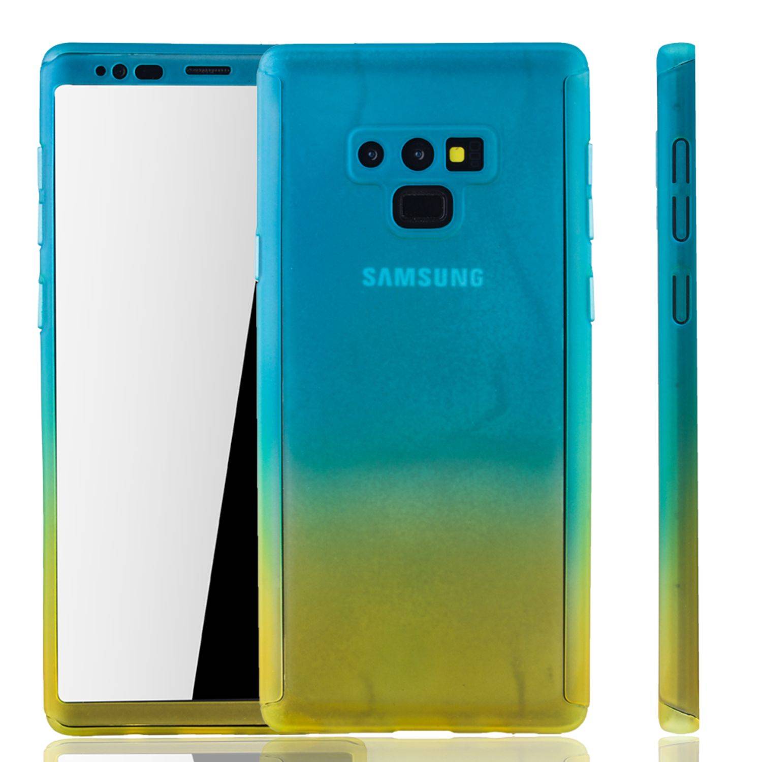 Samsung Galaxy Note 9 Handyhülle 360 Grad Schutz Full Cover Mehrfarbig