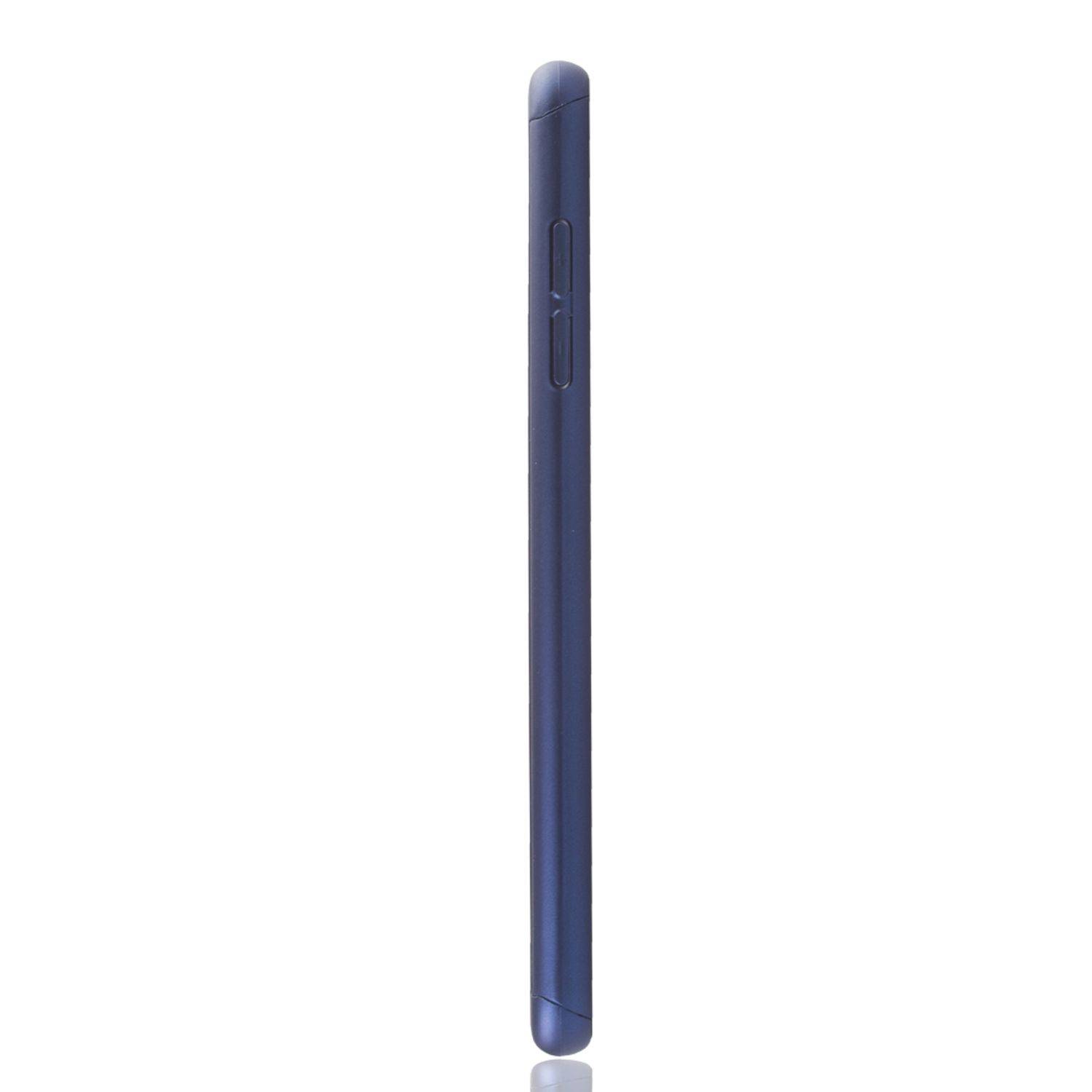 Samsung Galaxy A6 Plus (2018) Handyhülle 360 Grad Schutz Full Cover Blau