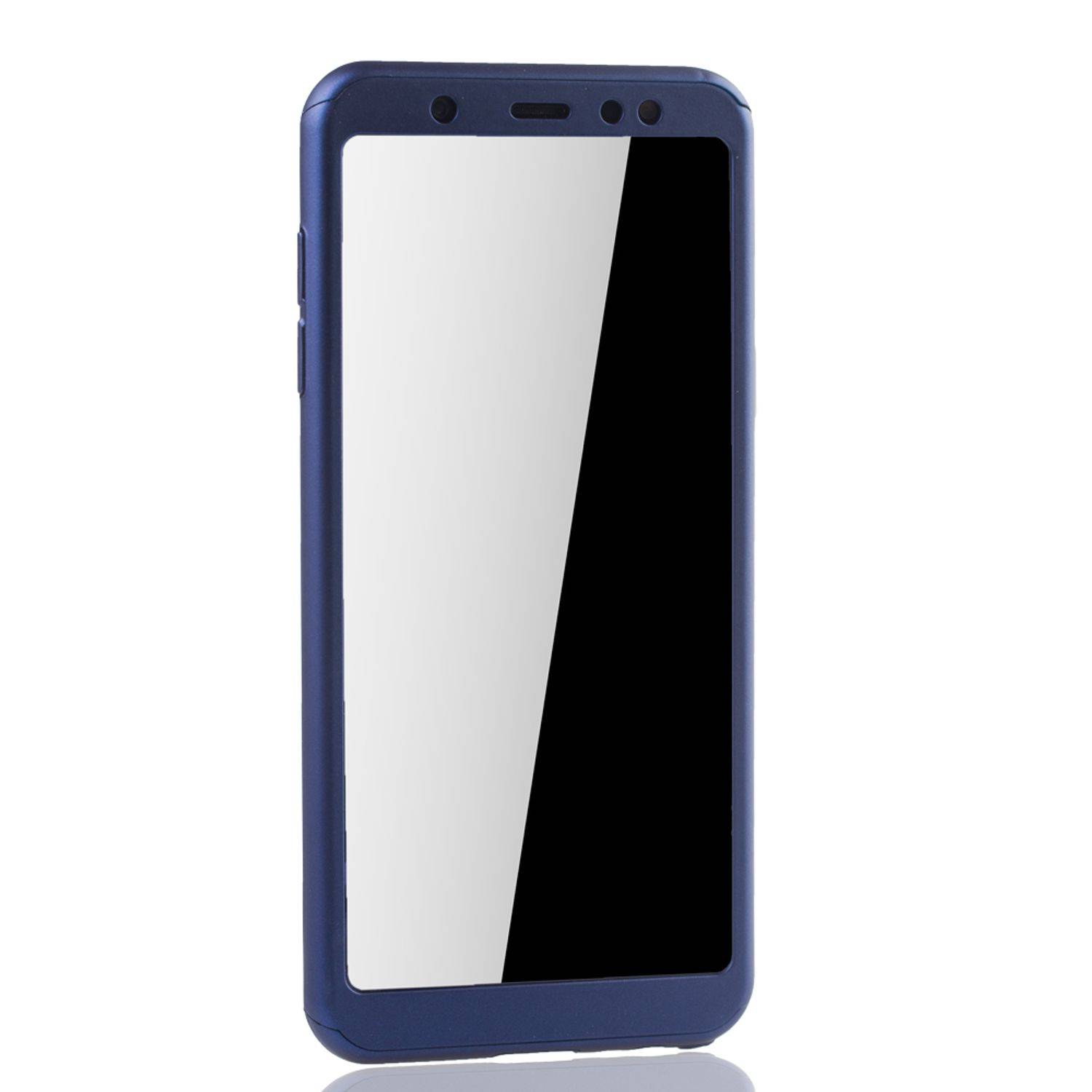 Samsung Galaxy A6 Plus (2018) Handyhülle 360 Grad Schutz Full Cover Blau