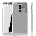 Samsung Galaxy A6 Plus (2018) Handyhülle 360 Grad Schutz Full Cover Silber