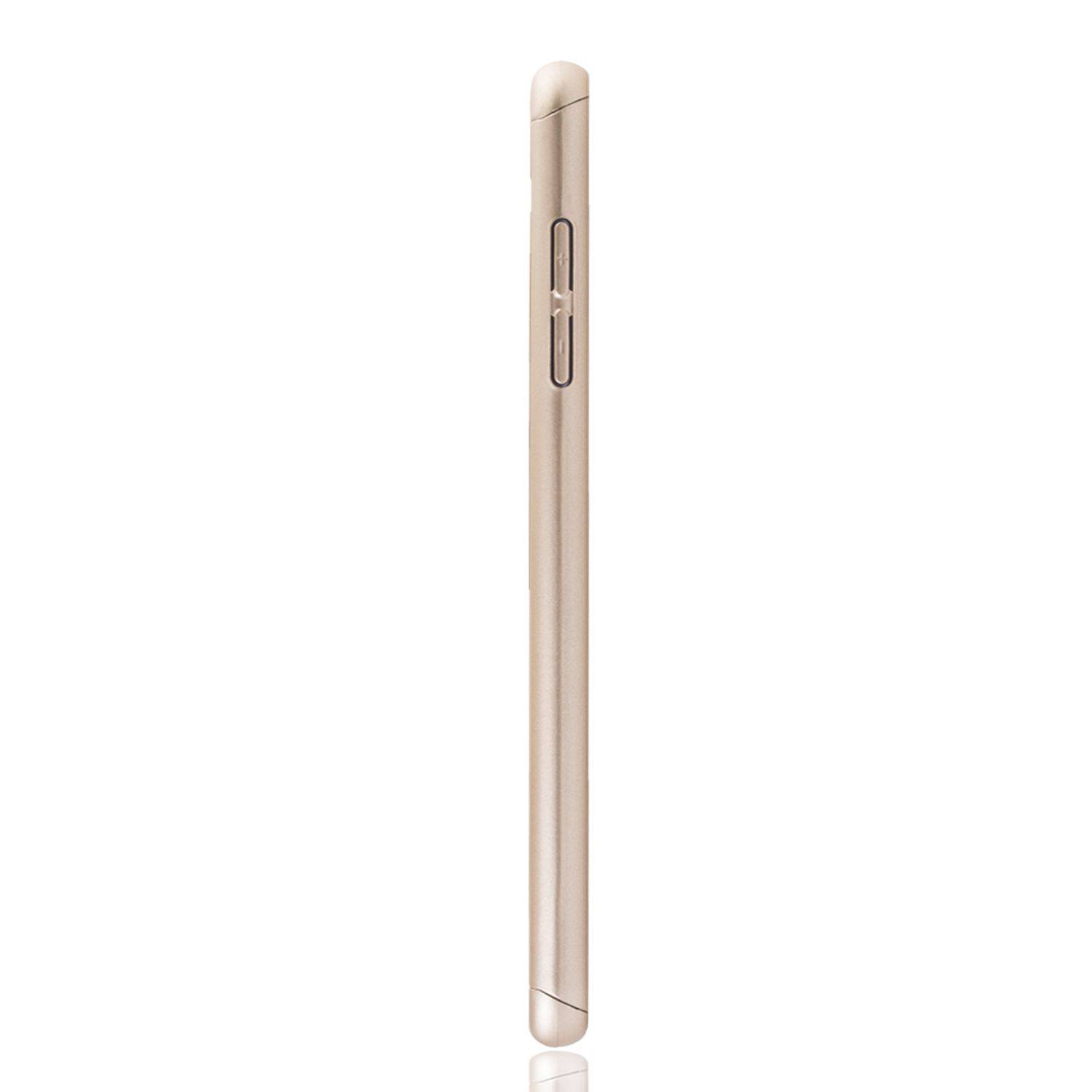 Samsung Galaxy A6 Plus (2018) Handyhülle 360 Grad Schutz Full Cover Gold
