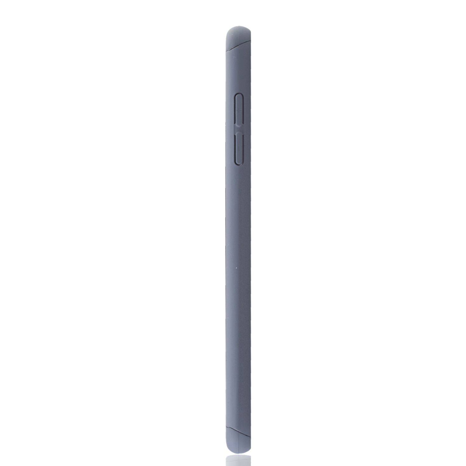 Samsung Galaxy A6 Plus (2018) Handyhülle 360 Grad Schutz Full Cover Grau