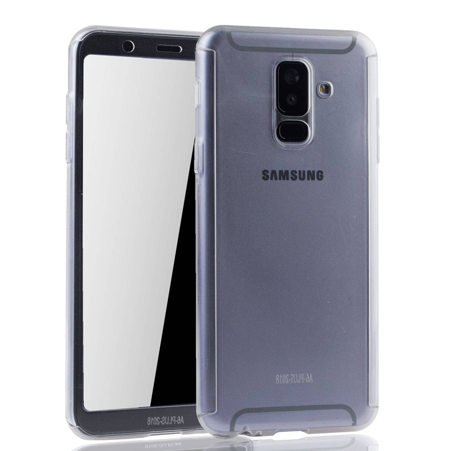Samsung Galaxy A6 Plus (2018) Handyhülle 360 Grad Schutz Full Cover Transparent