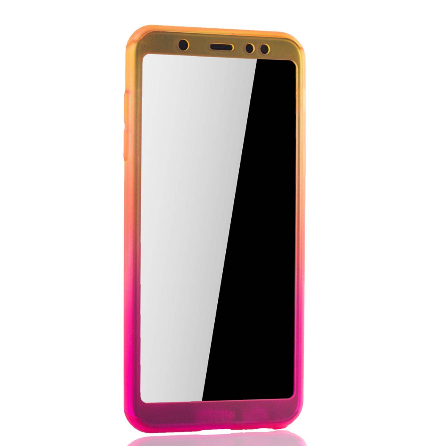 Samsung Galaxy A6 Plus (2018) Handyhülle 360 Grad Schutz Full Cover Mehrfarbig