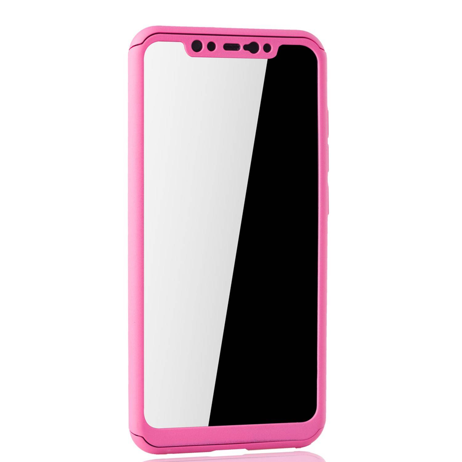 Xiaomi Mi 8 Handyhülle 360 Grad Schutz Full Cover Rosa