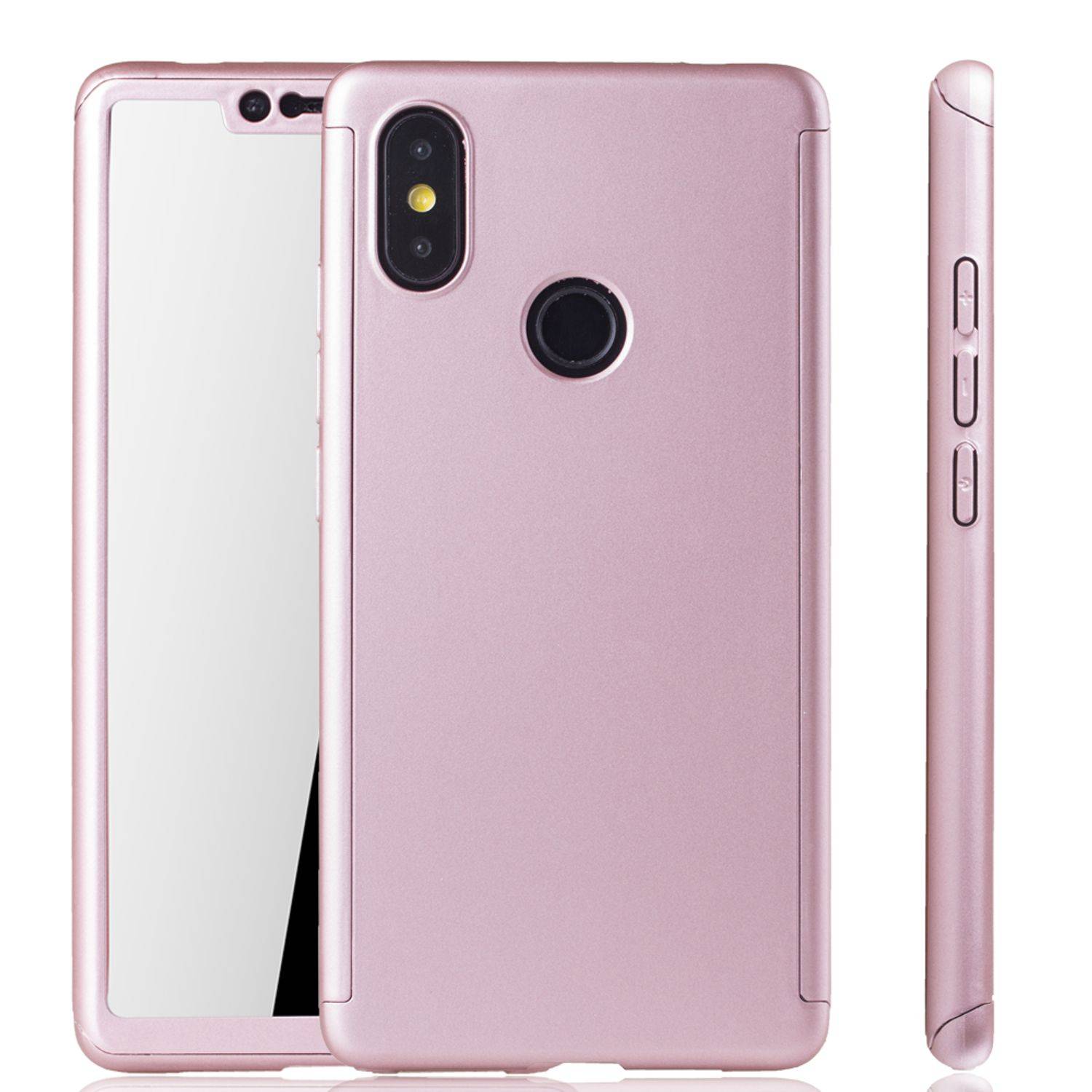 Xiaomi Mi 8 SE Handyhülle 360 Grad Schutz Full Cover Rosa