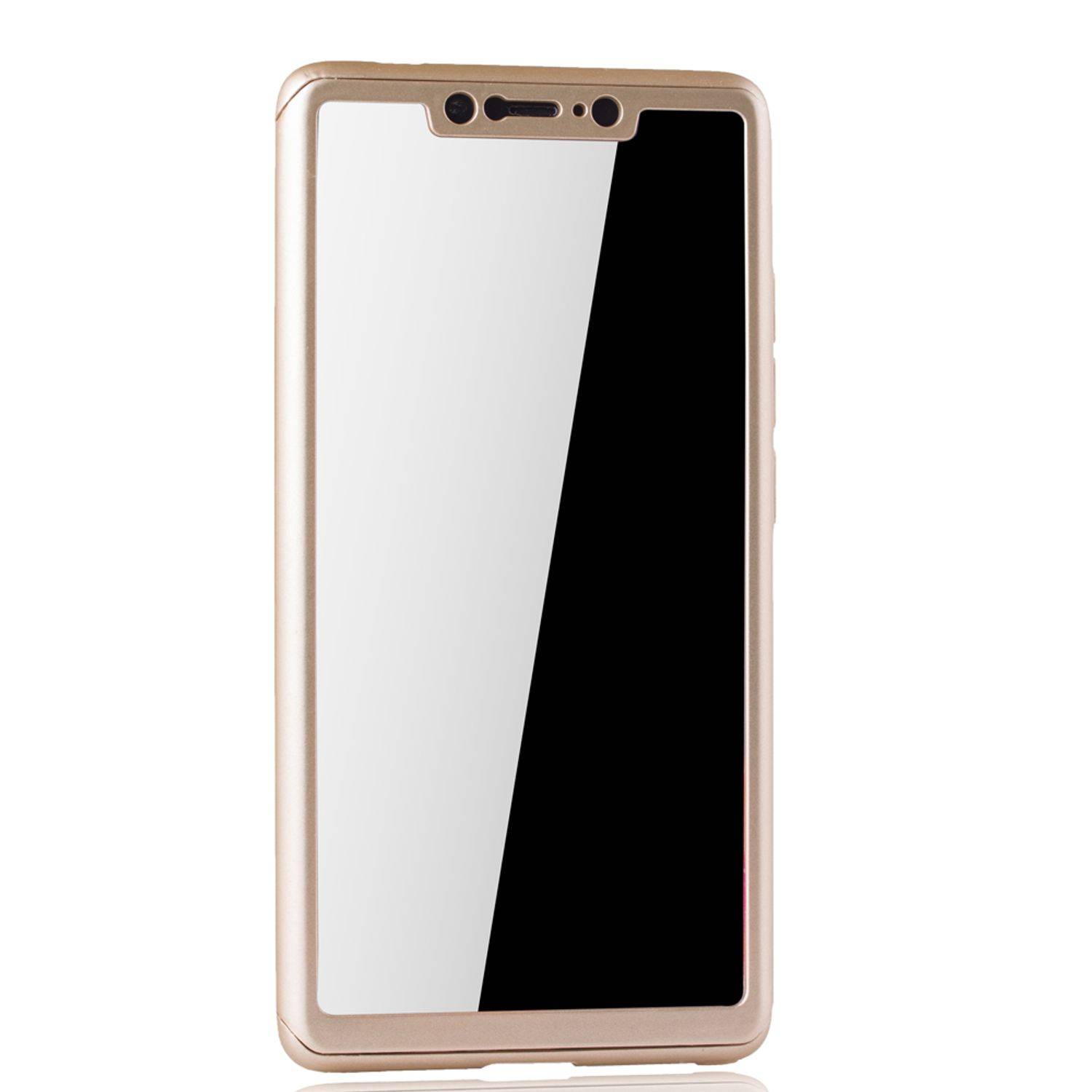 Xiaomi Mi 8 SE Handyhülle 360 Grad Schutz Full Cover Gold