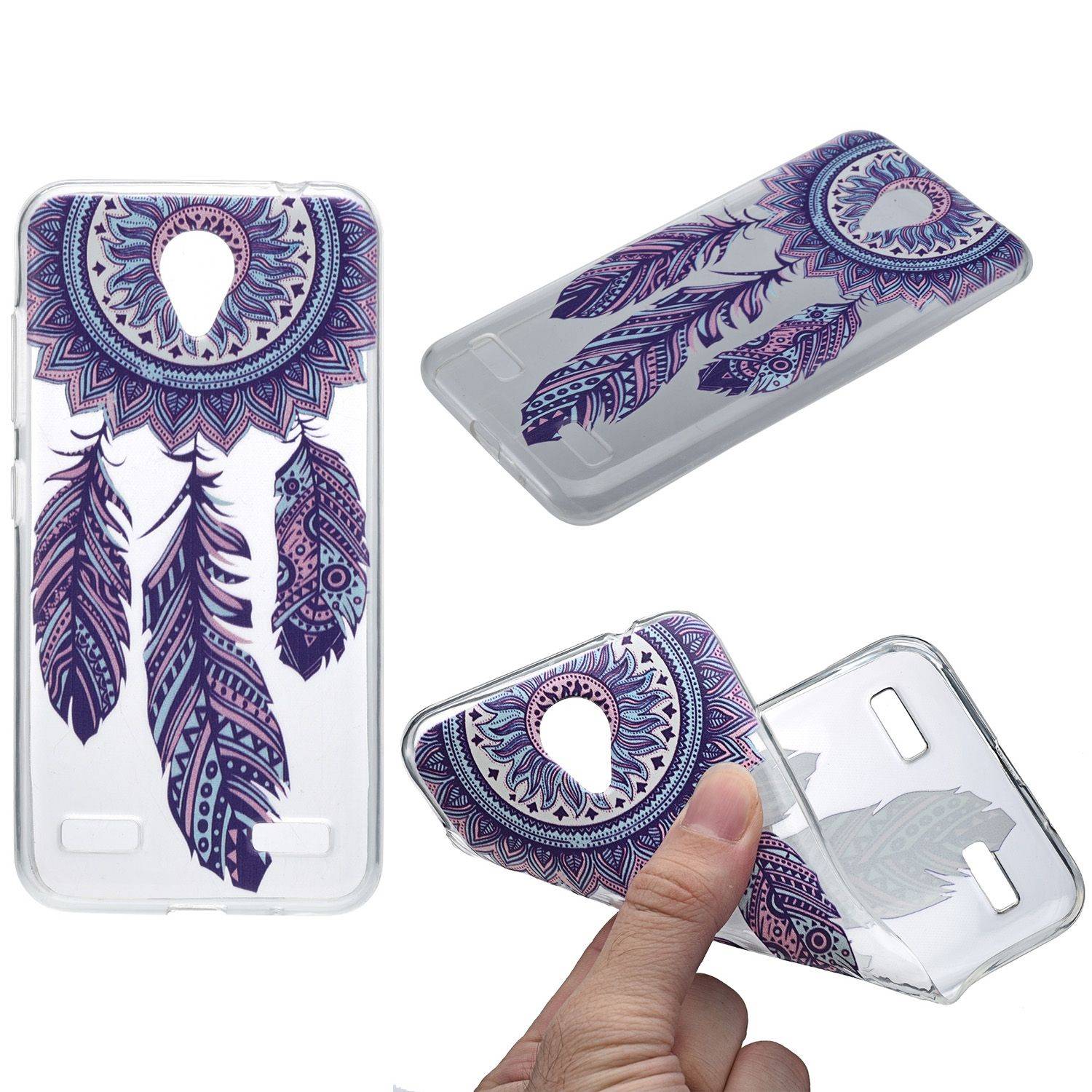ZTE Blade A602 Handyhülle Backcover Mehrfarbig