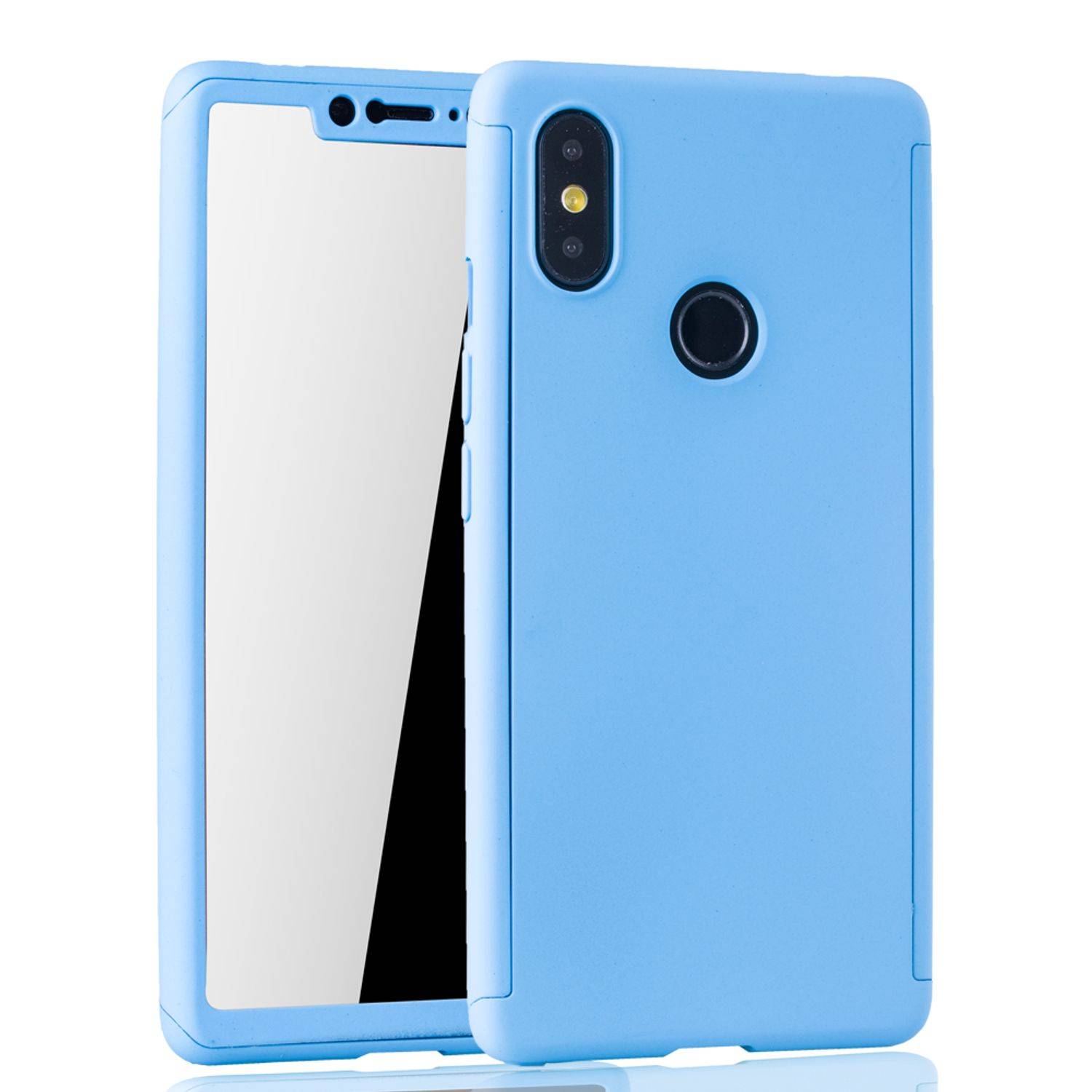 Xiaomi Mi 8 SE Handyhülle 360 Grad Schutz Full Cover Blau