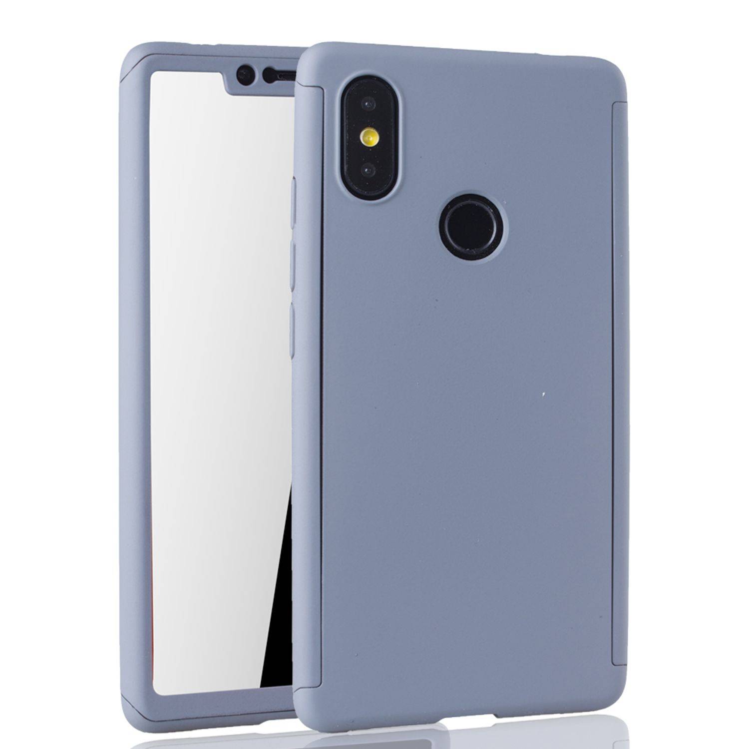 Xiaomi Mi 8 SE Handyhülle 360 Grad Schutz Full Cover Grau