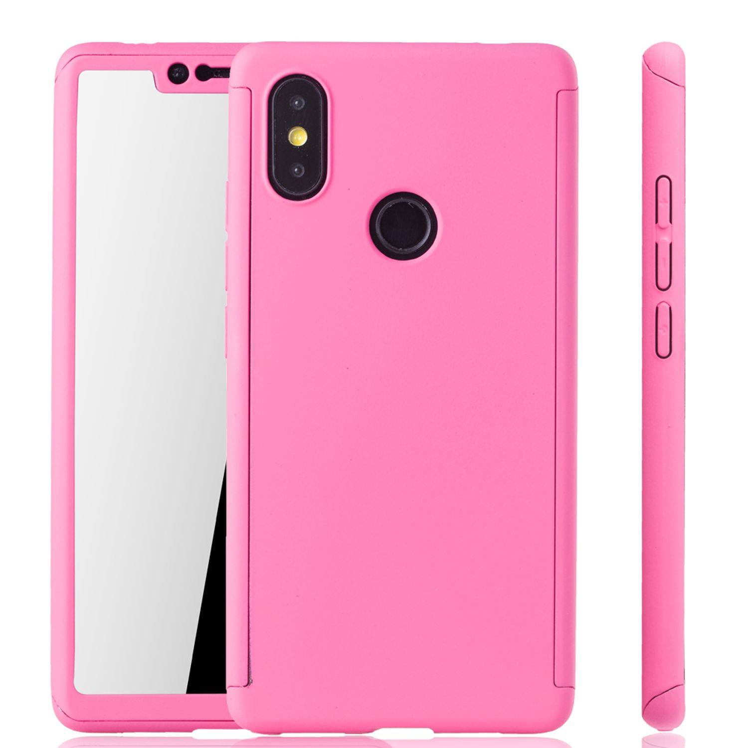 Xiaomi Mi 8 SE Handyhülle 360 Grad Schutz Full Cover Rosa