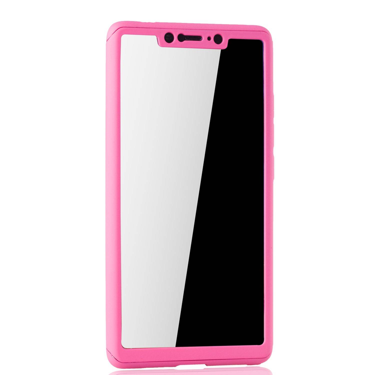 Xiaomi Mi 8 SE Handyhülle 360 Grad Schutz Full Cover Rosa