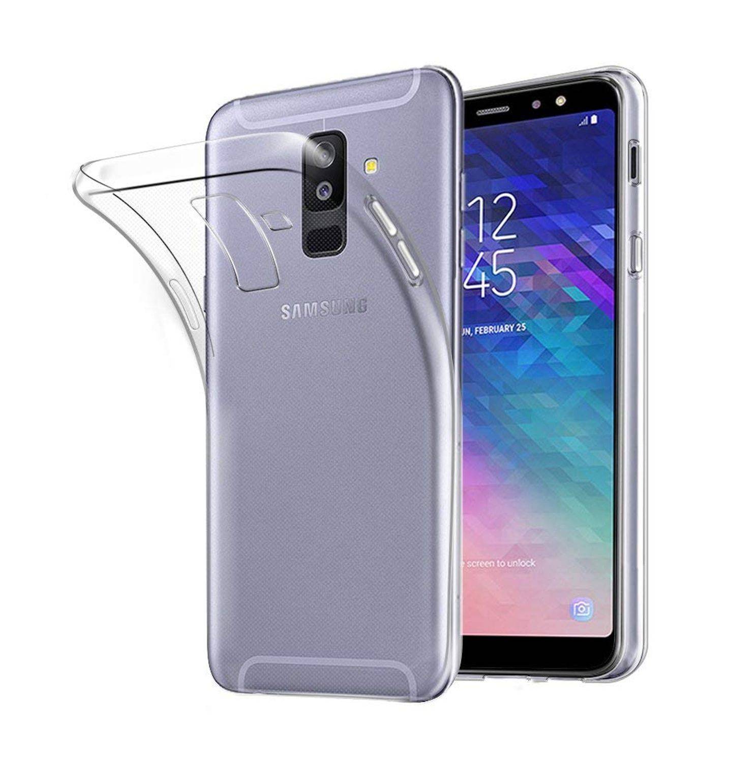 Samsung Galaxy A6 Plus (2018) Handyhülle Ultra Dünn Bumper Backcover Transparent