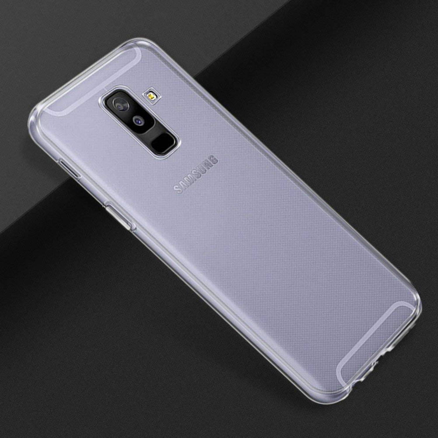 Samsung Galaxy A6 Plus (2018) Handyhülle Ultra Dünn Bumper Backcover Transparent