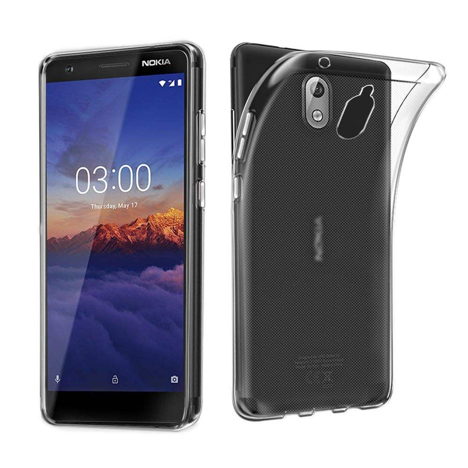 Nokia 3.1 Handyhülle Ultra Dünn Bumper Backcover Transparent