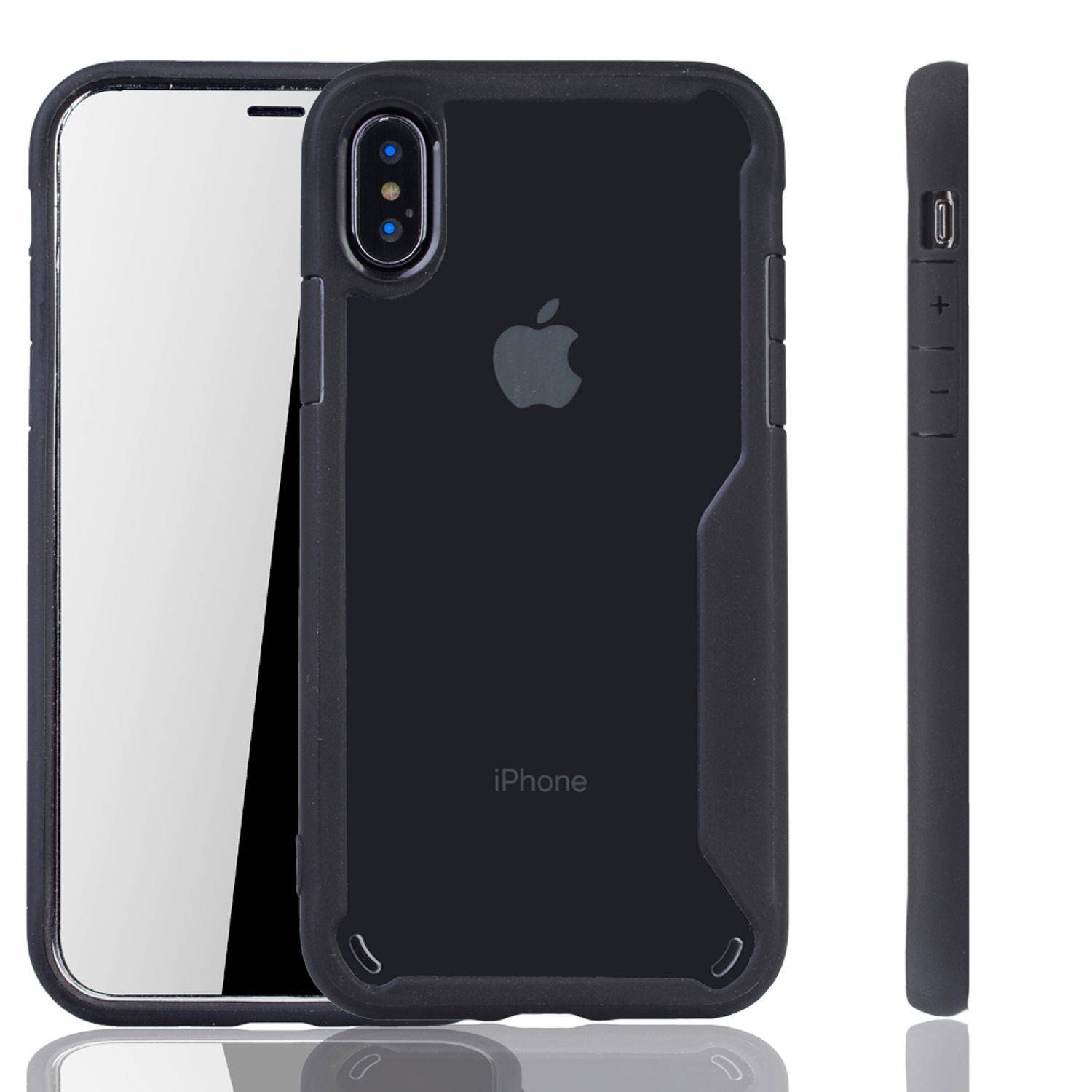 Apple iPhone X / iPhone XS Handyhülle Backcover Schwarz