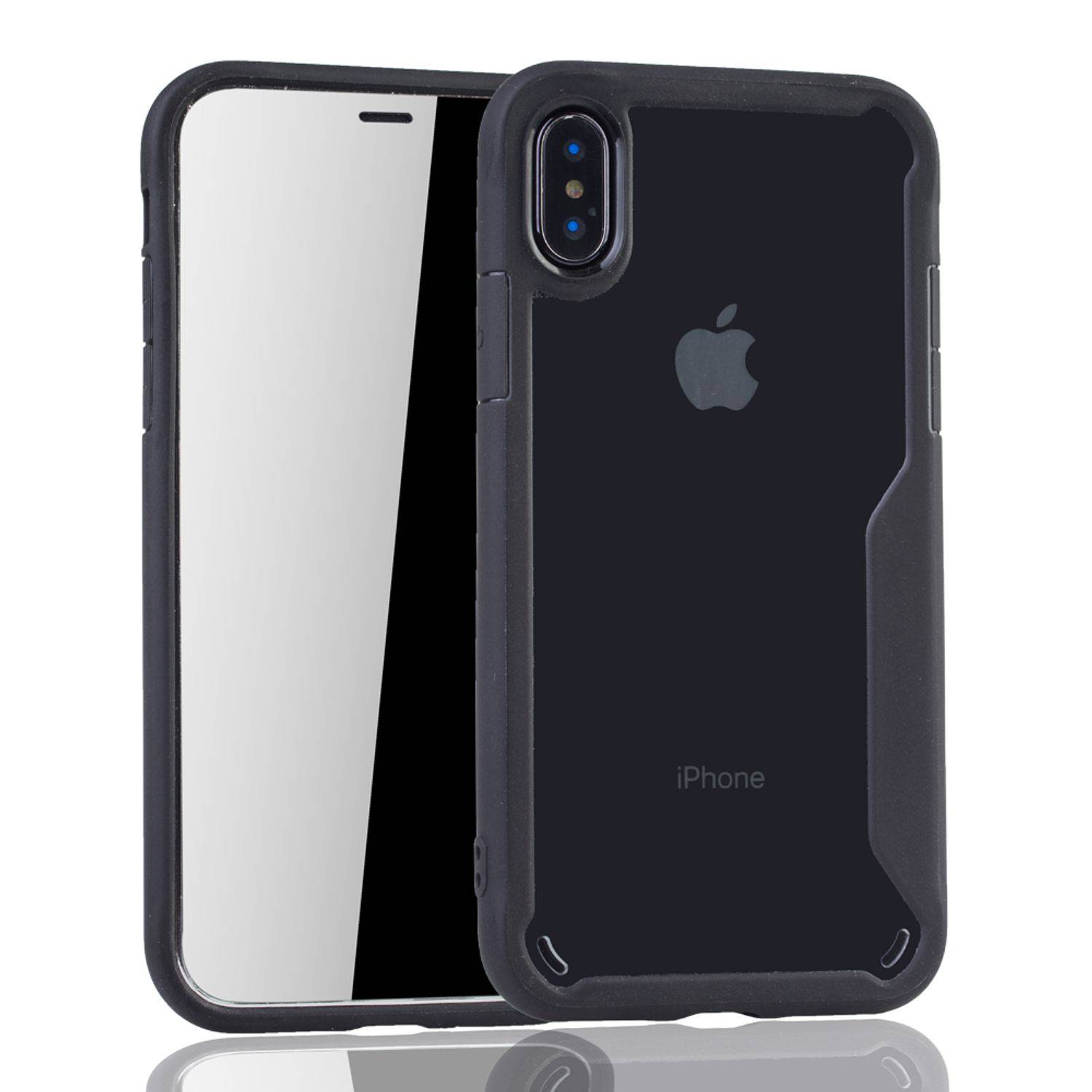Apple iPhone X / iPhone XS Handyhülle Backcover Schwarz
